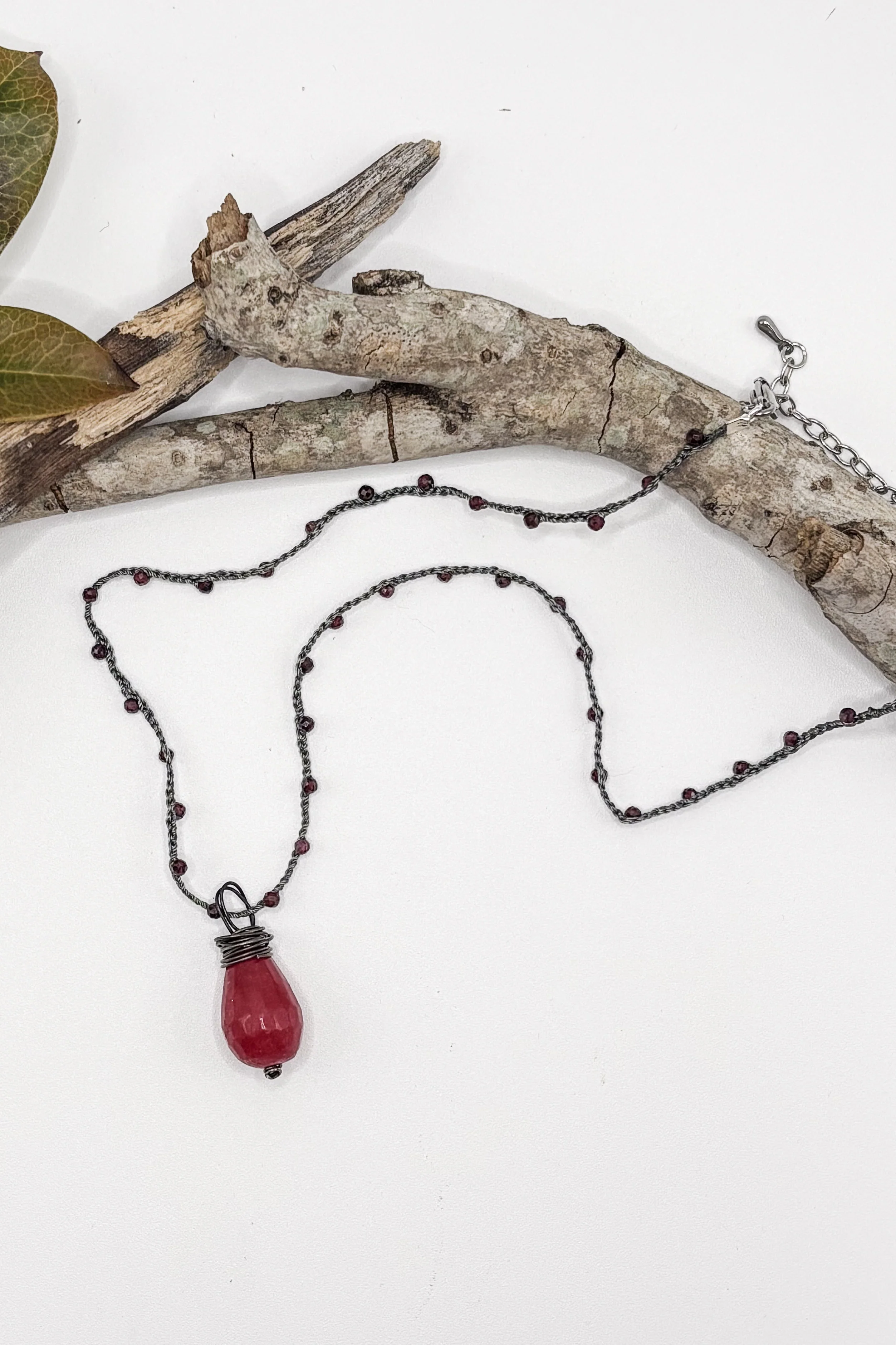 Garnet Crochet Choker