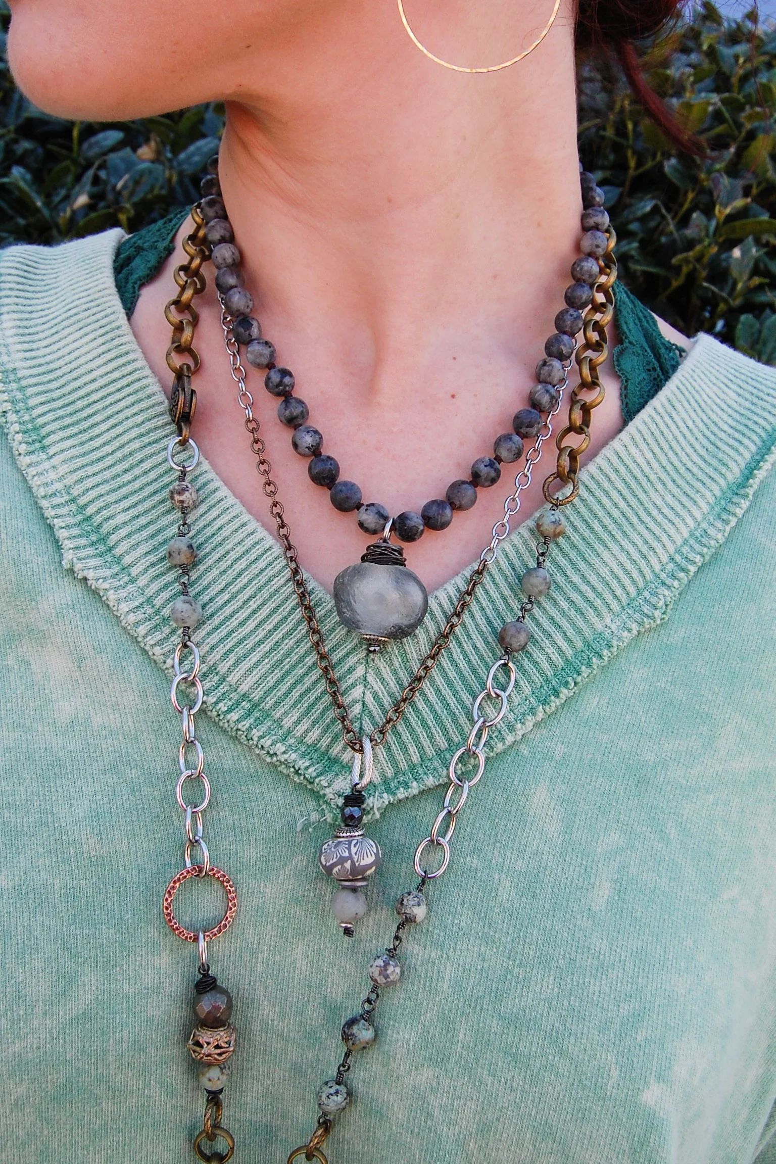Smokey Stone Choker