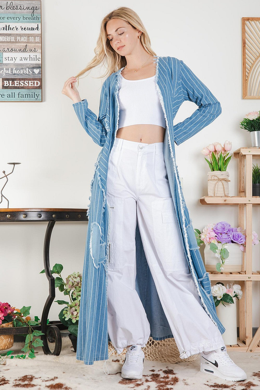 Sale - Everyday Casual Striped Cardigan
