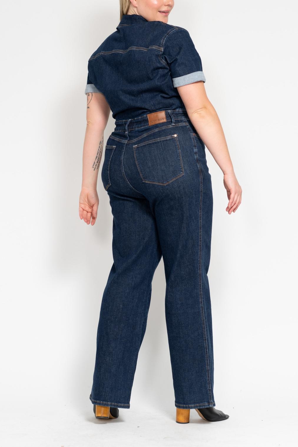 Sale Judy Blue - The Jackson Jumpsuit Straight Leg w/ Tummy Control Small thru 3XL