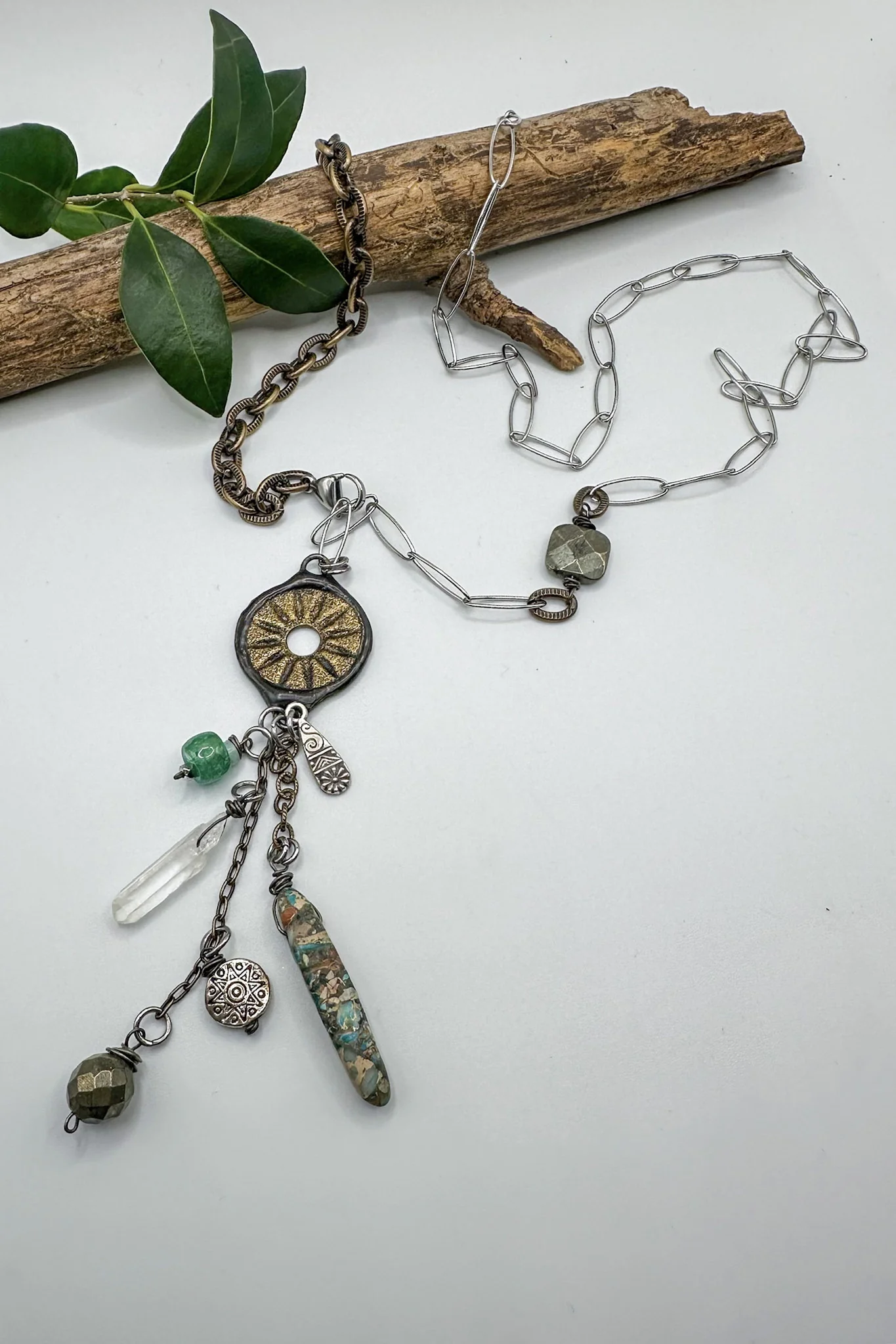 The Medallion Lariat Drop Necklace