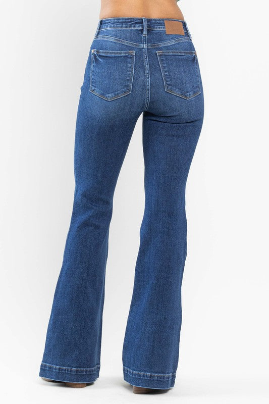 Sale - Judy Blue - High Waisted Classic Denim Flares
