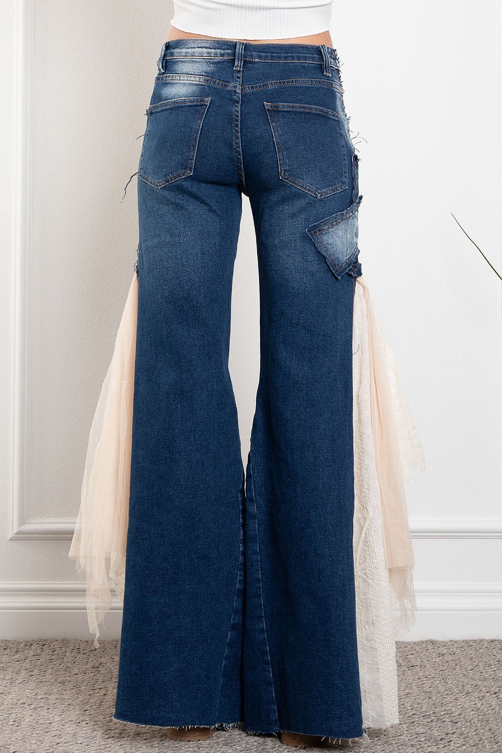 Sale - She's Got Rock & Roll Side Lace Insert Boheme Flares