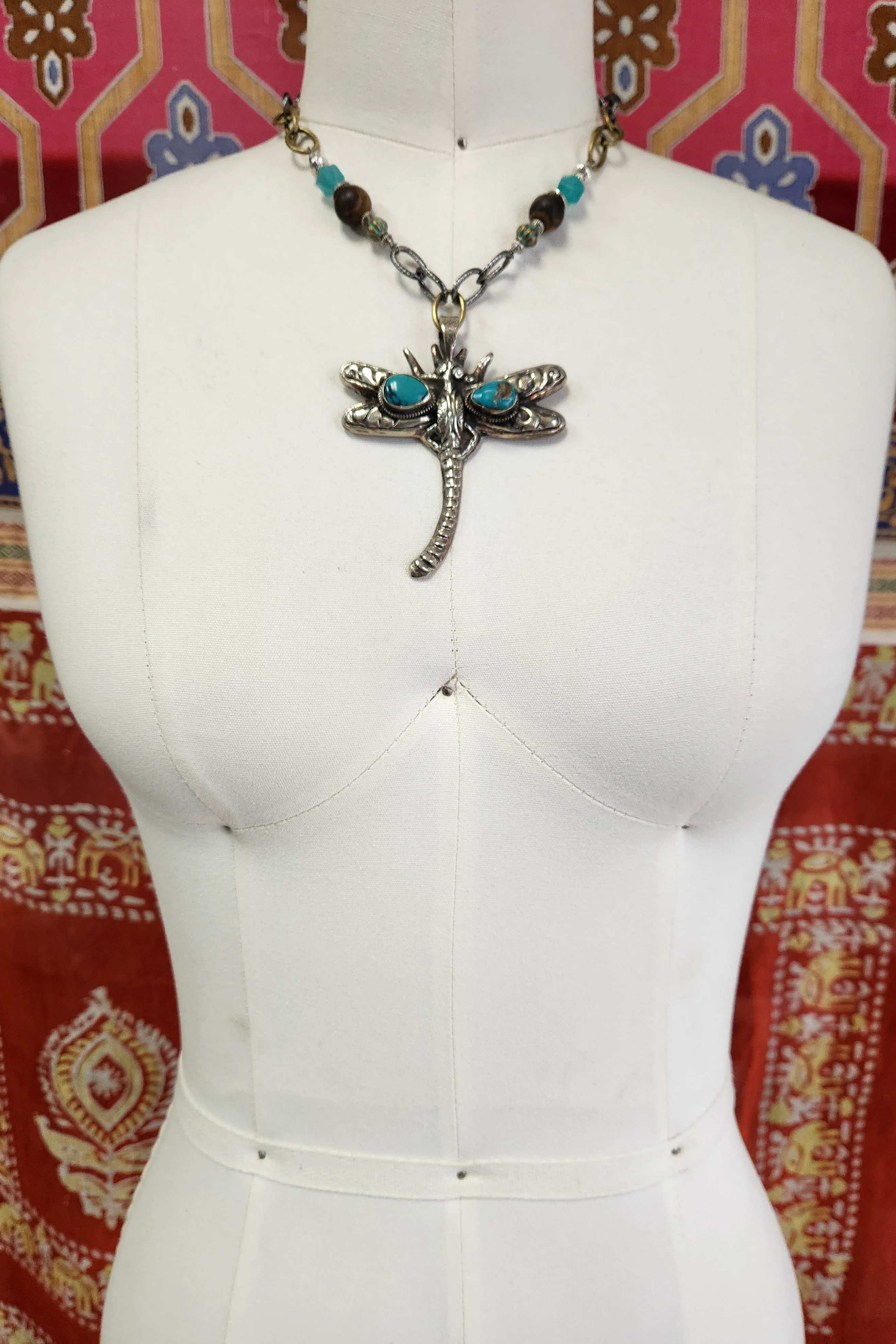 One of a Kind: Statement Dragonfly Necklace