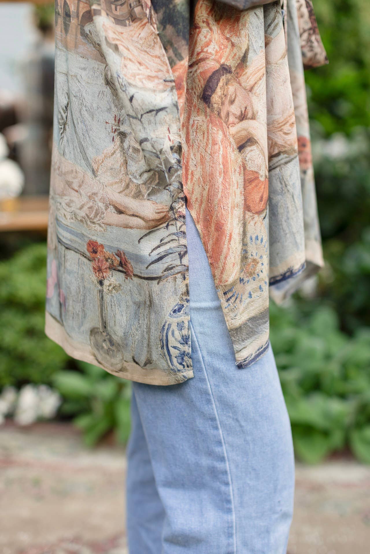 Imaginarium Matinée Duster Kimono w/ Moon mid - length - ivyandlavyboutique Market of Stars