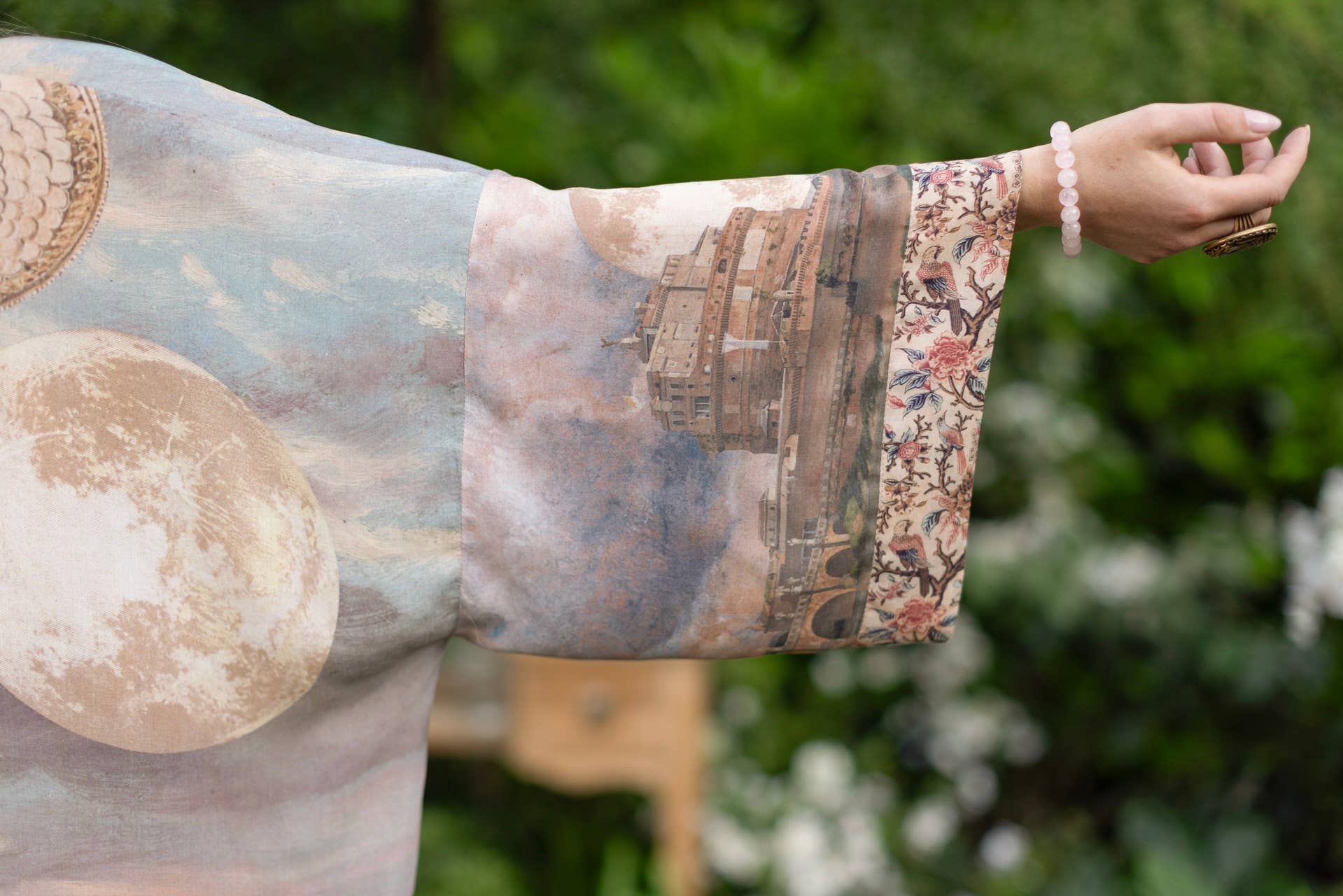 Imaginarium Opera Duster Kimono Robe with Moon long length - ivyandlavyboutique Market of Stars