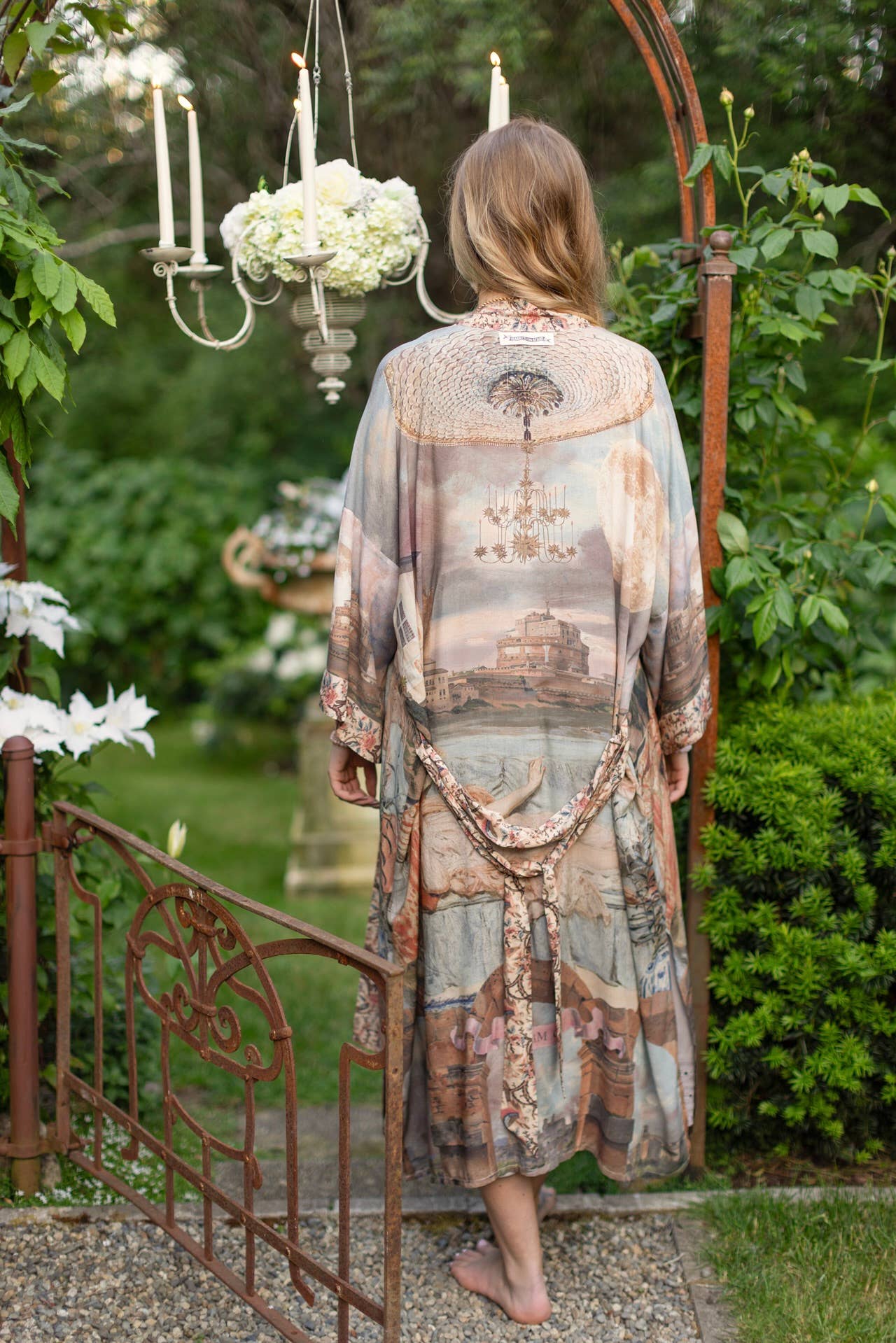 Imaginarium Opera Duster Kimono Robe with Moon long length - ivyandlavyboutique Market of Stars
