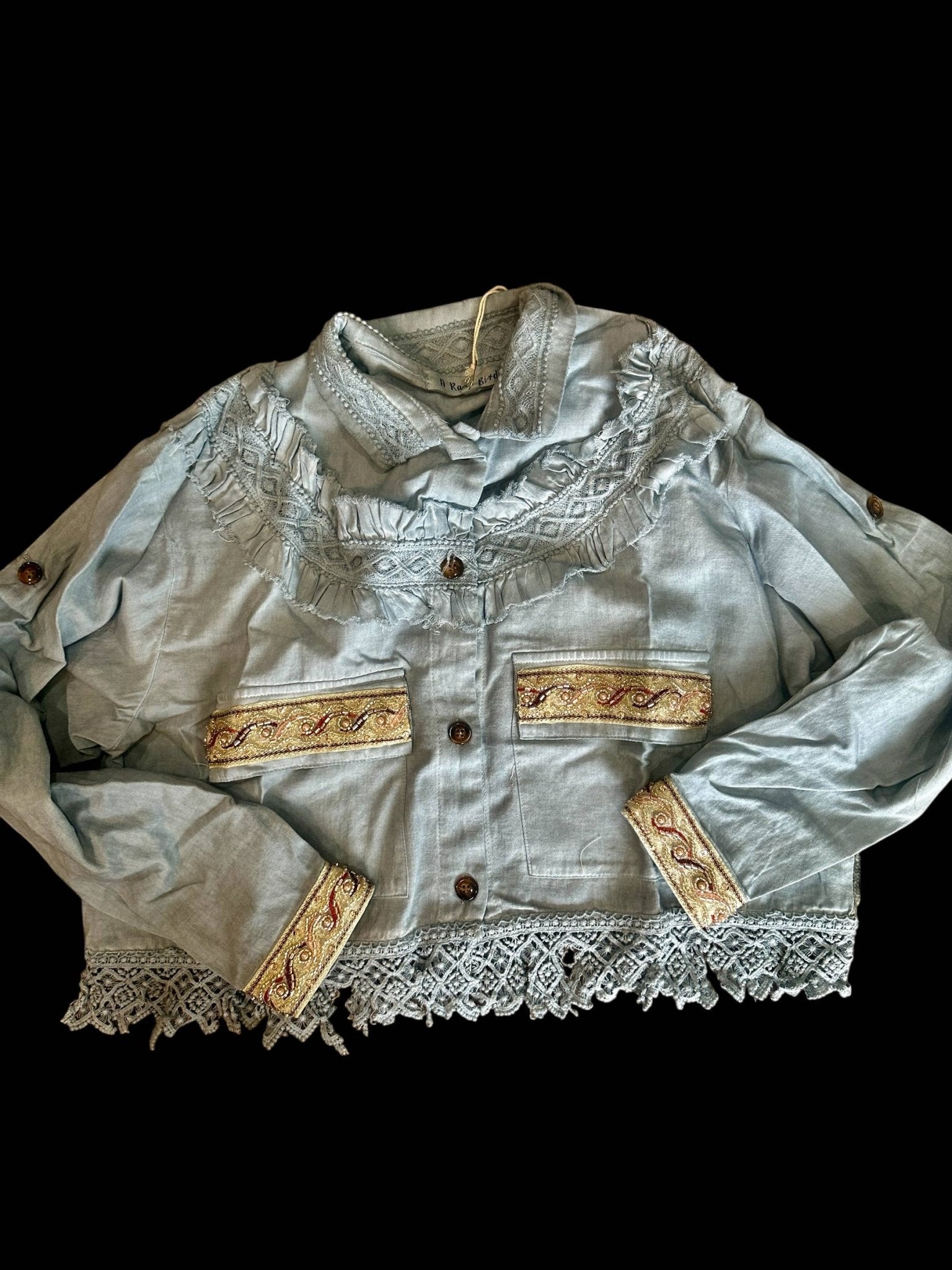 Indian Princess Jacket in Blue - ivyandlavyboutique A Rare Bird Shop
