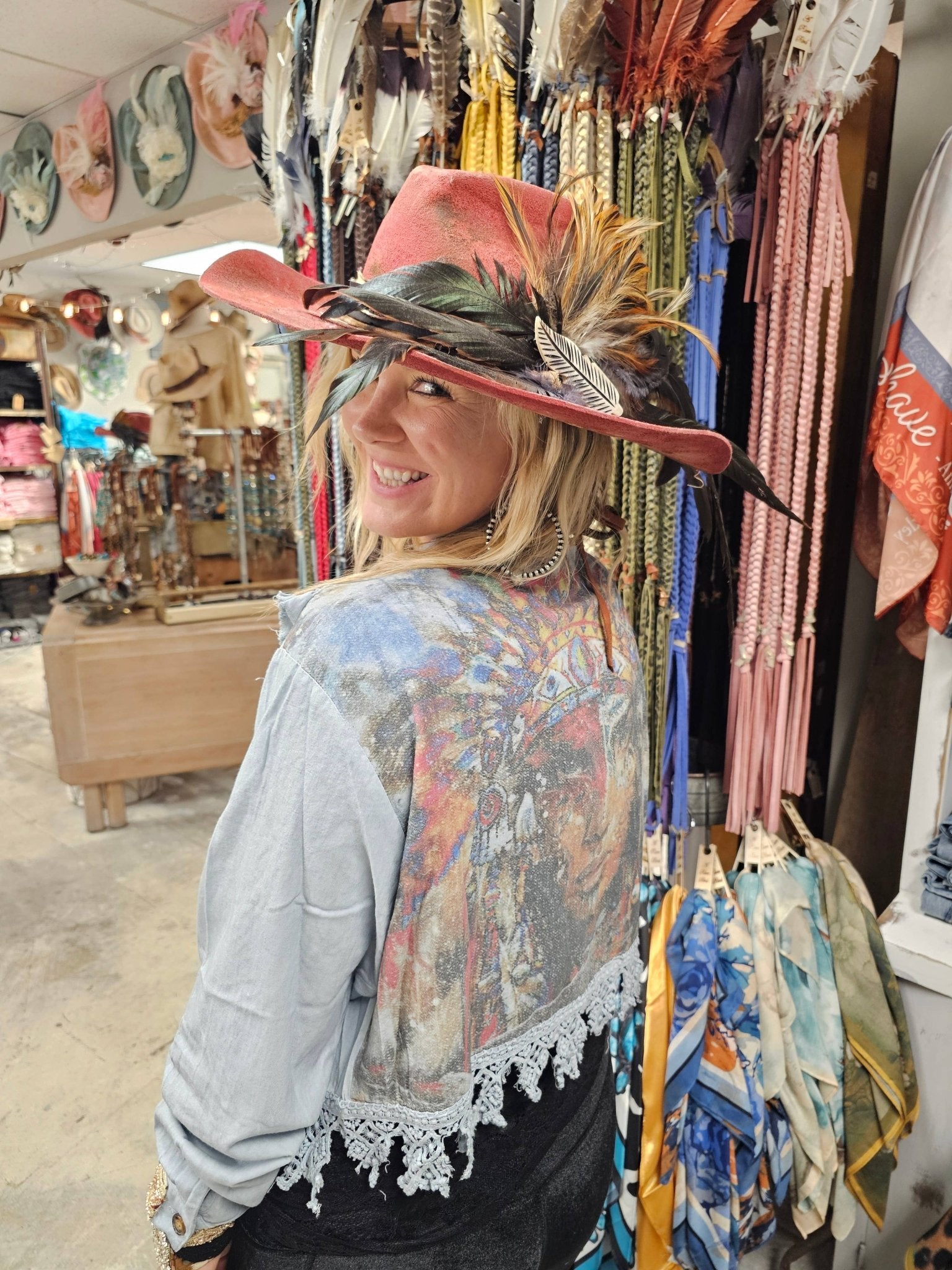 Indian Princess Jacket in Blue - ivyandlavyboutique A Rare Bird Shop
