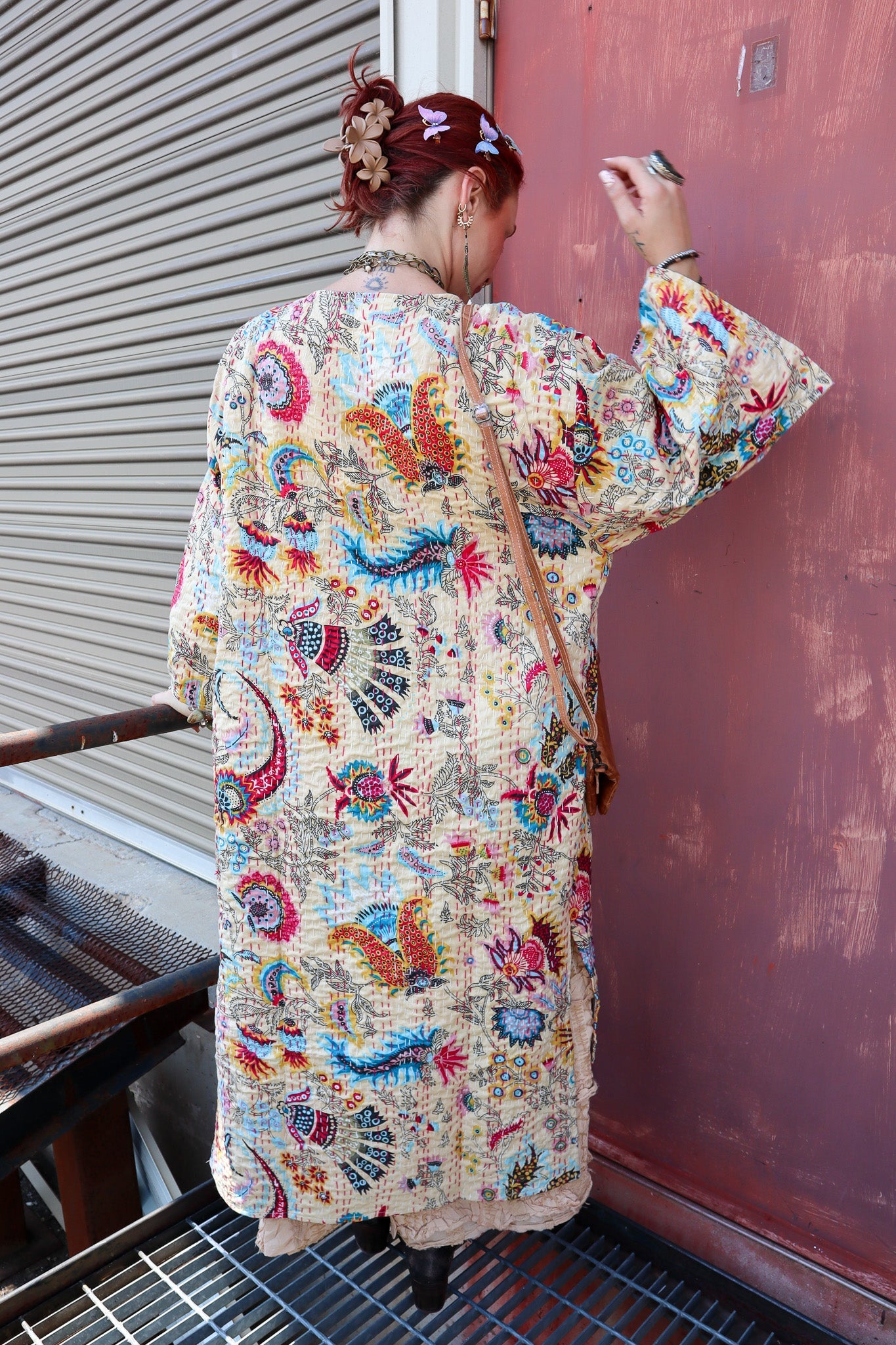 Indira Artisan Boho Kantha Jacket - ivyandlavyboutique Raj Trading & Imports (USA) Inc.