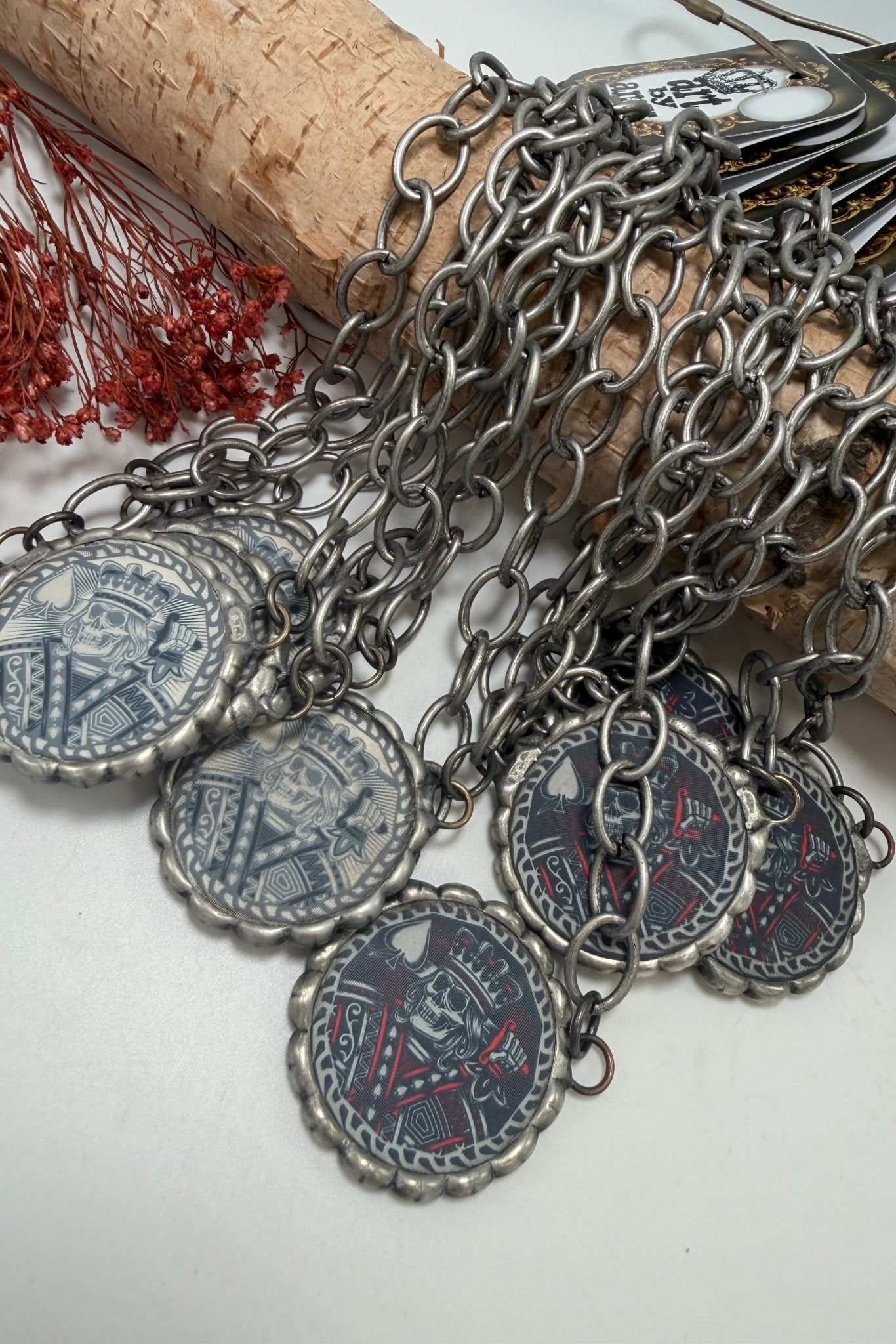 Jack of Spades Poker Chip Necklace - ivyandlavyboutique ivyandlavyboutique