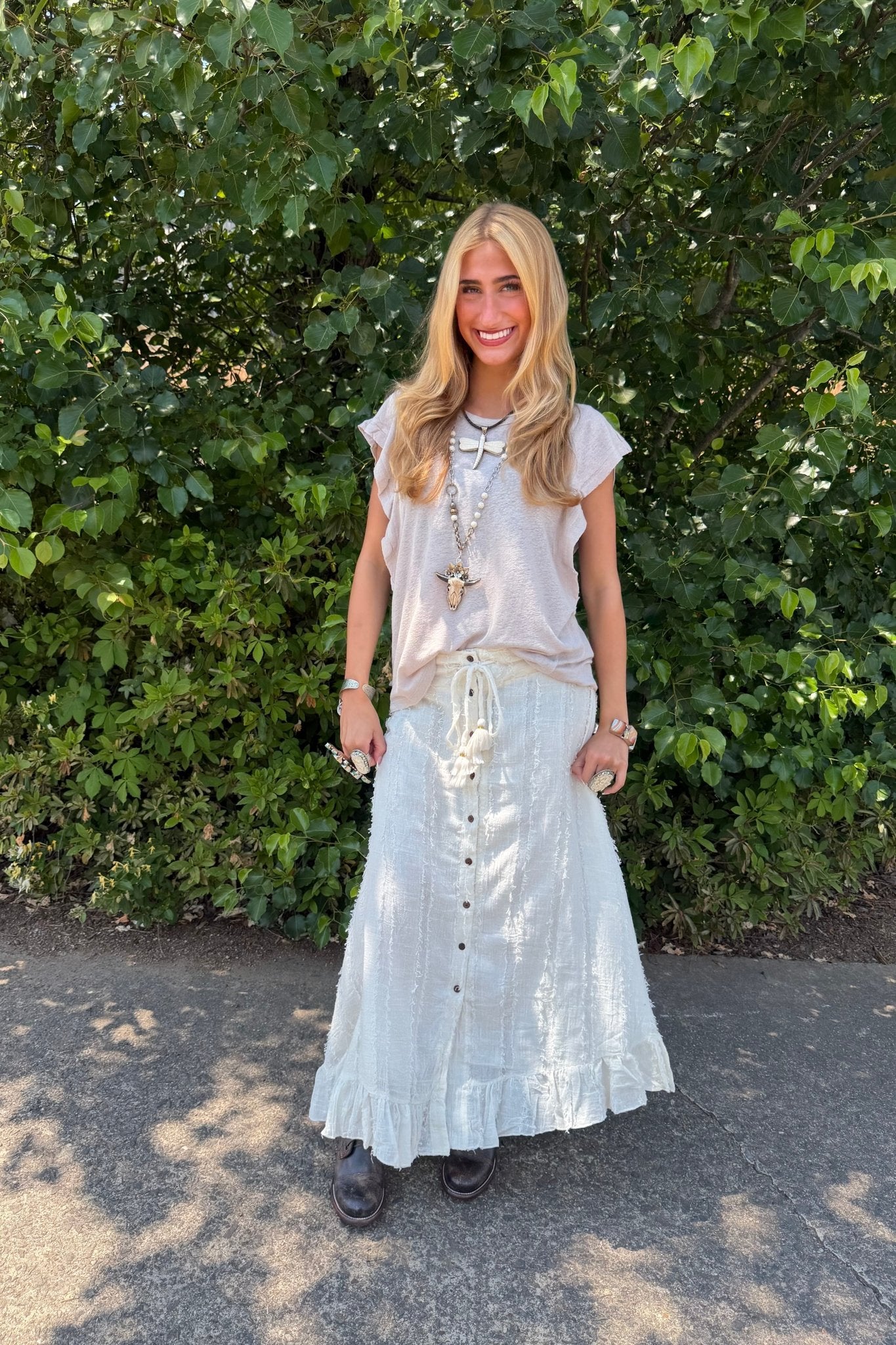 Jannet Mushroom Color Tank - ivyandlavyboutique Love Stitch