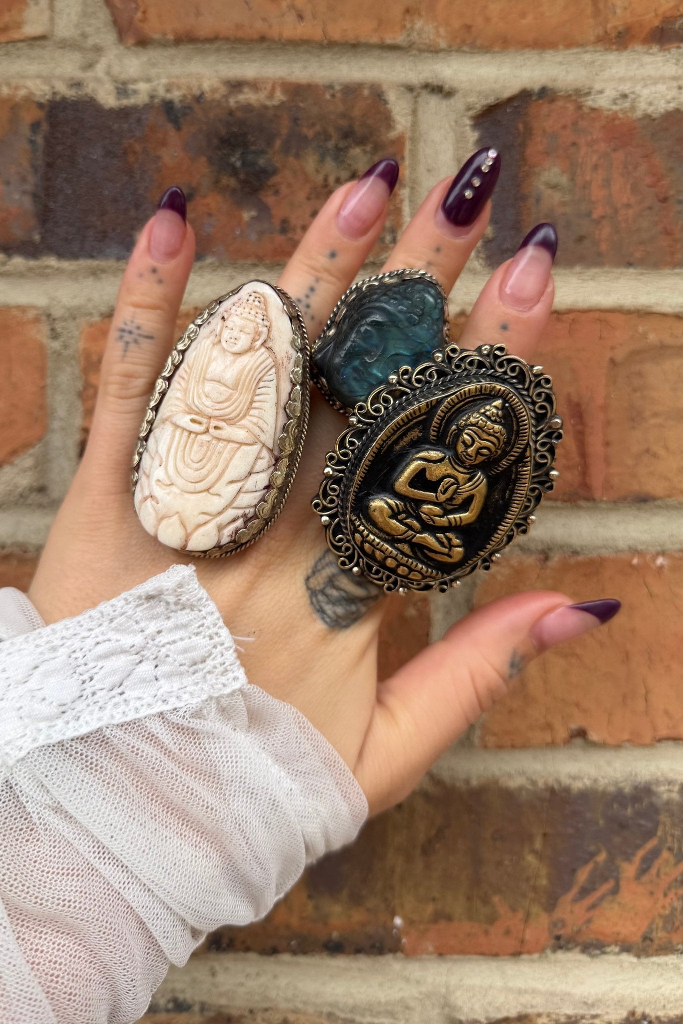 Jasper Buddha Ring - ivyandlavyboutique ivyandlavyboutique