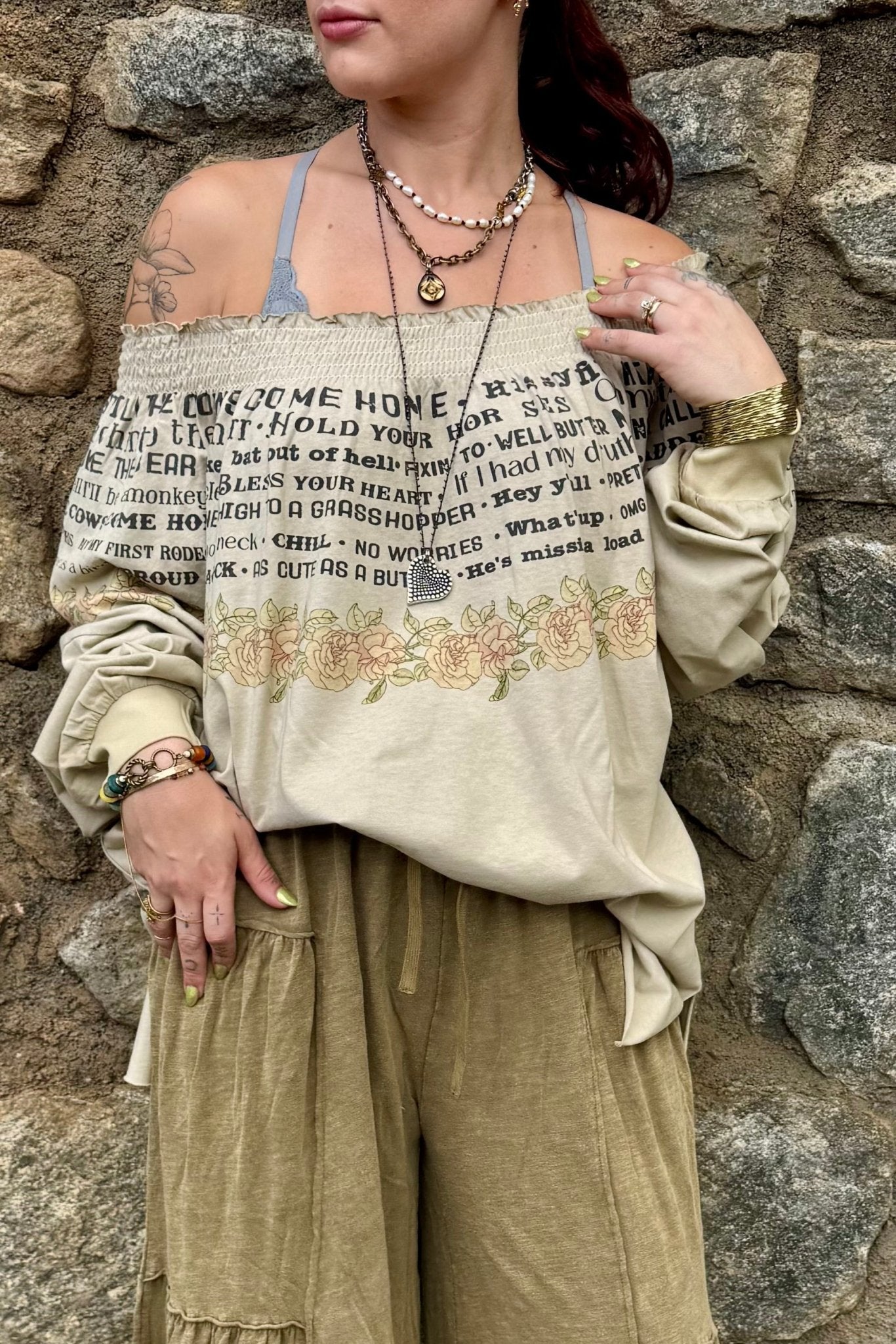 Just Sayin Pullover Top - ivyandlavyboutique A Rare Bird Shop