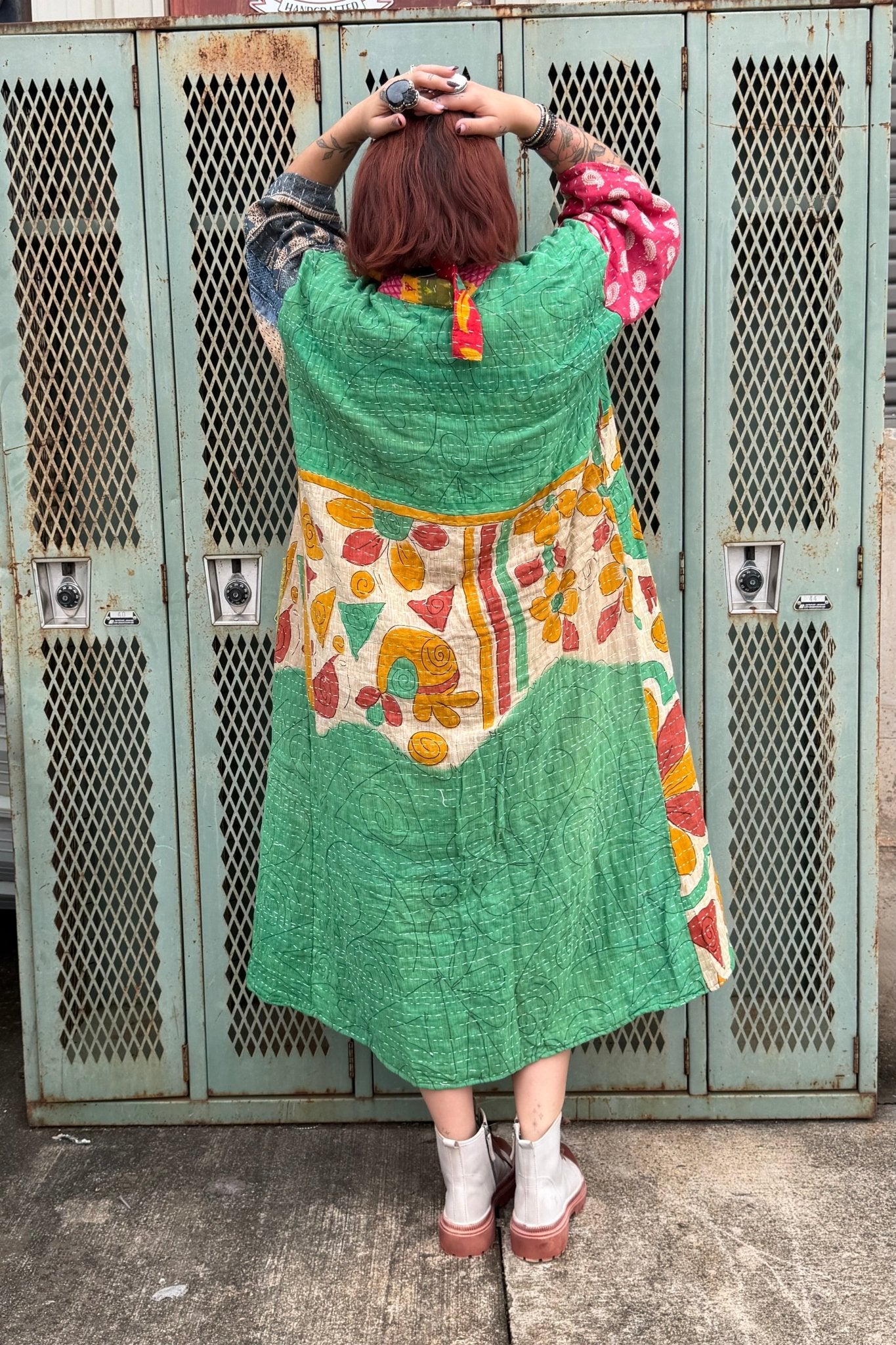 Kantha Duster Combo 10 - ivyandlavyboutique Kathmandu Imports