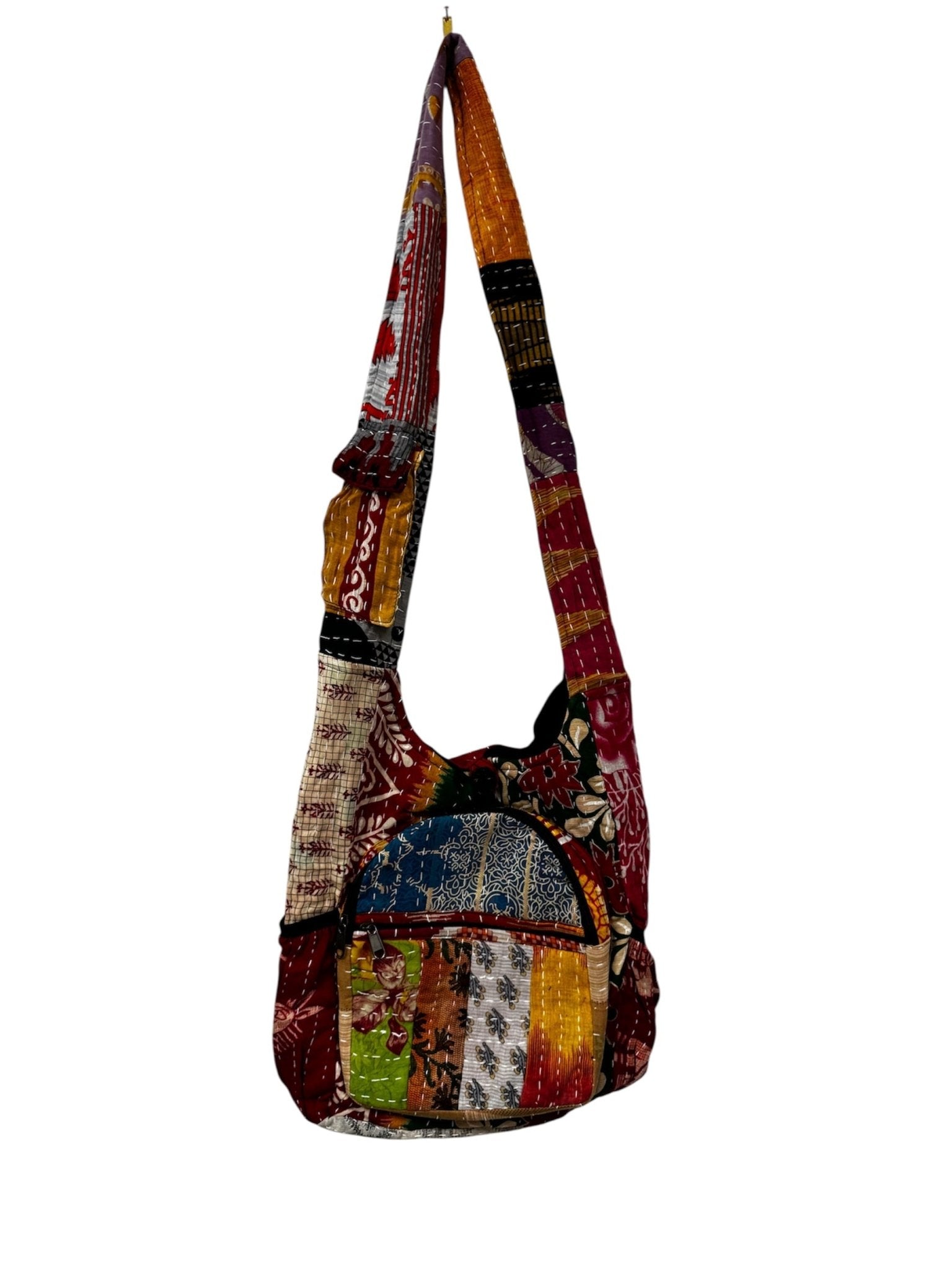 Kantha Hippie Bag Combo C - ivyandlavyboutique Kathmandu Imports