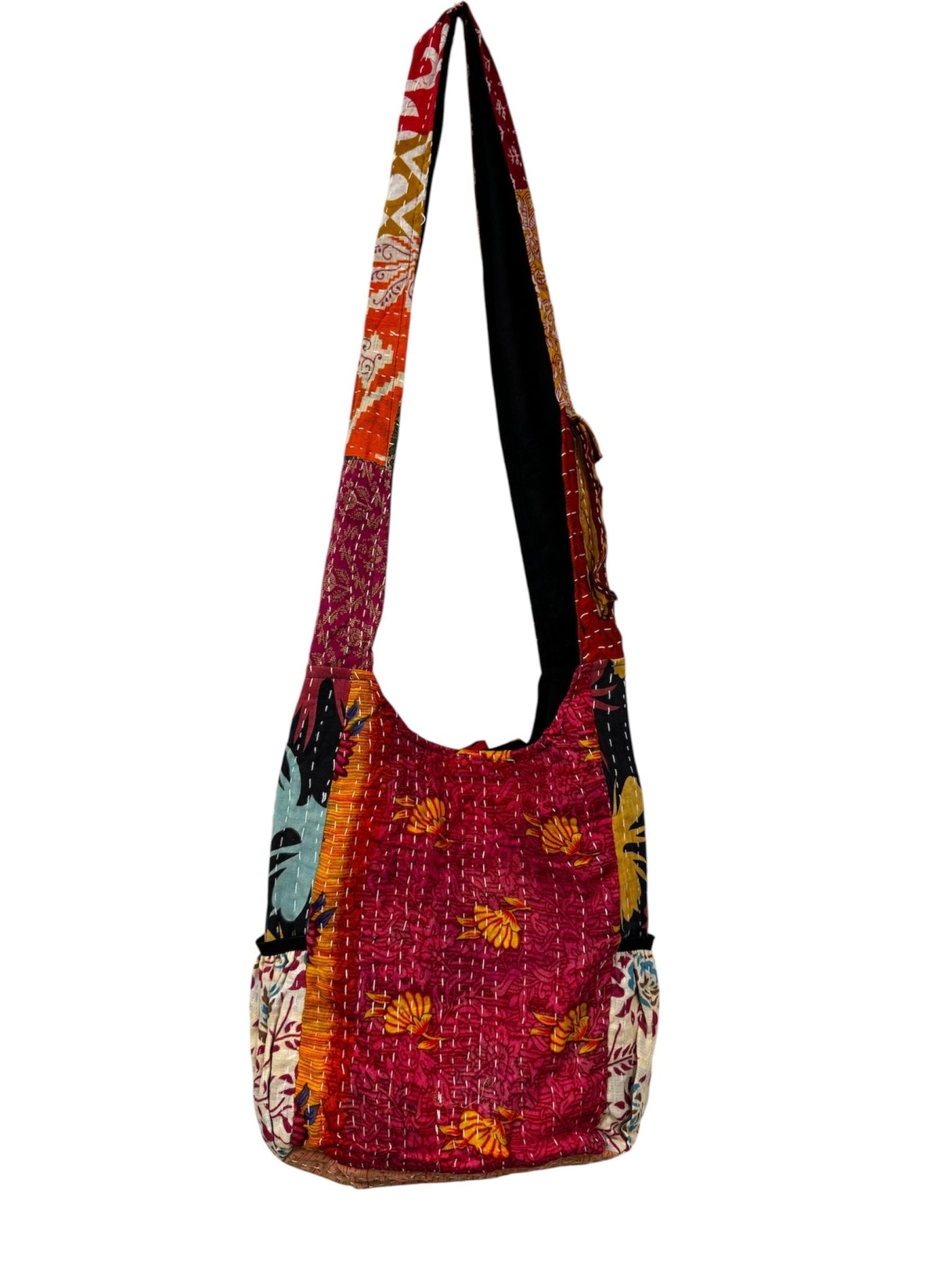 Kantha Hippie Bag Combo D - ivyandlavyboutique Kathmandu Imports