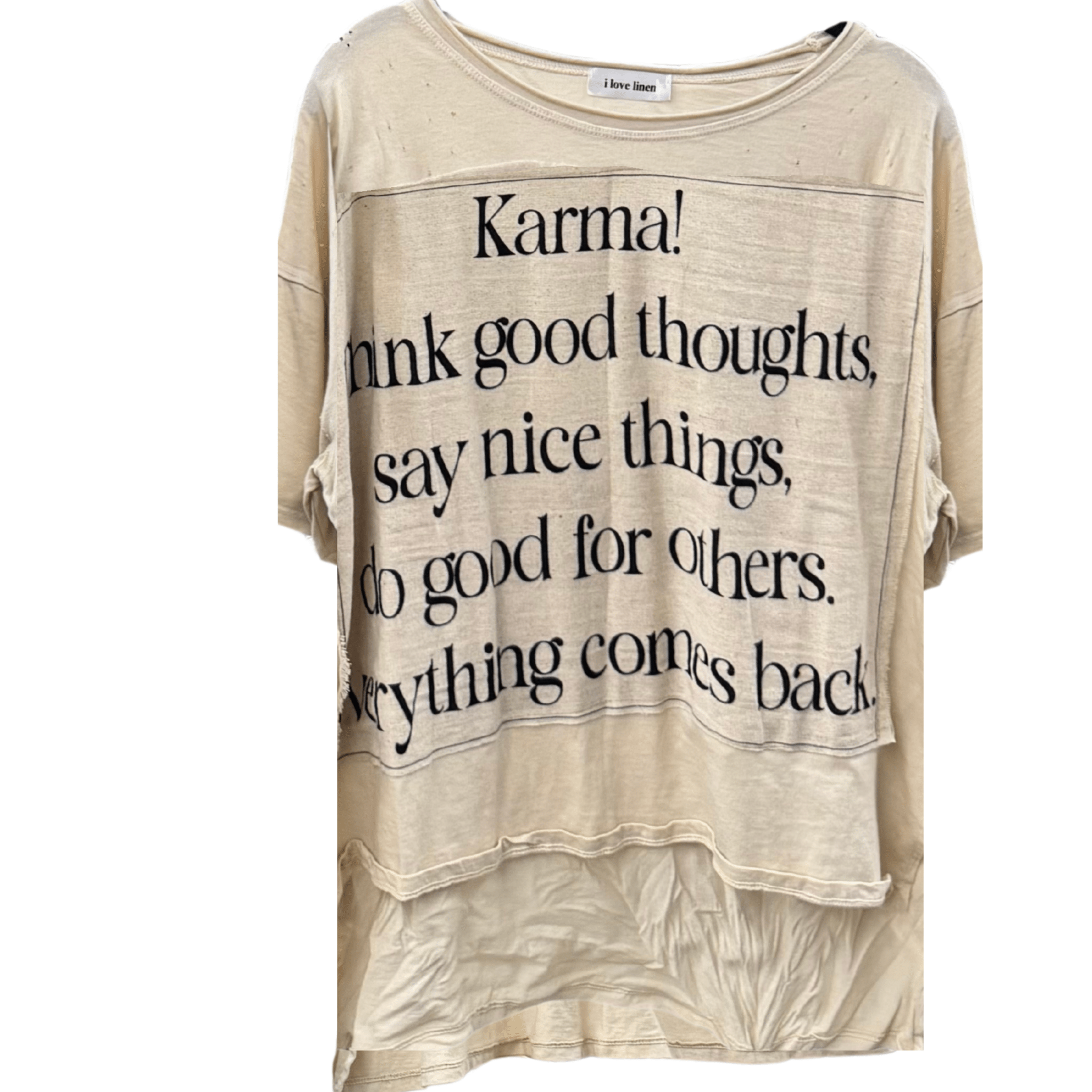 Karma Buddha Oversized Patchwork Tre - ivyandlavyboutique LeParisPetit by I Love Linen