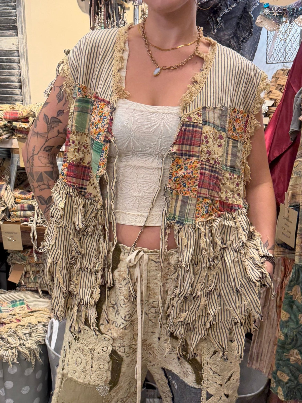 Keepsake Vest - Boho Wanderlust Boutique A Rare Bird Shop