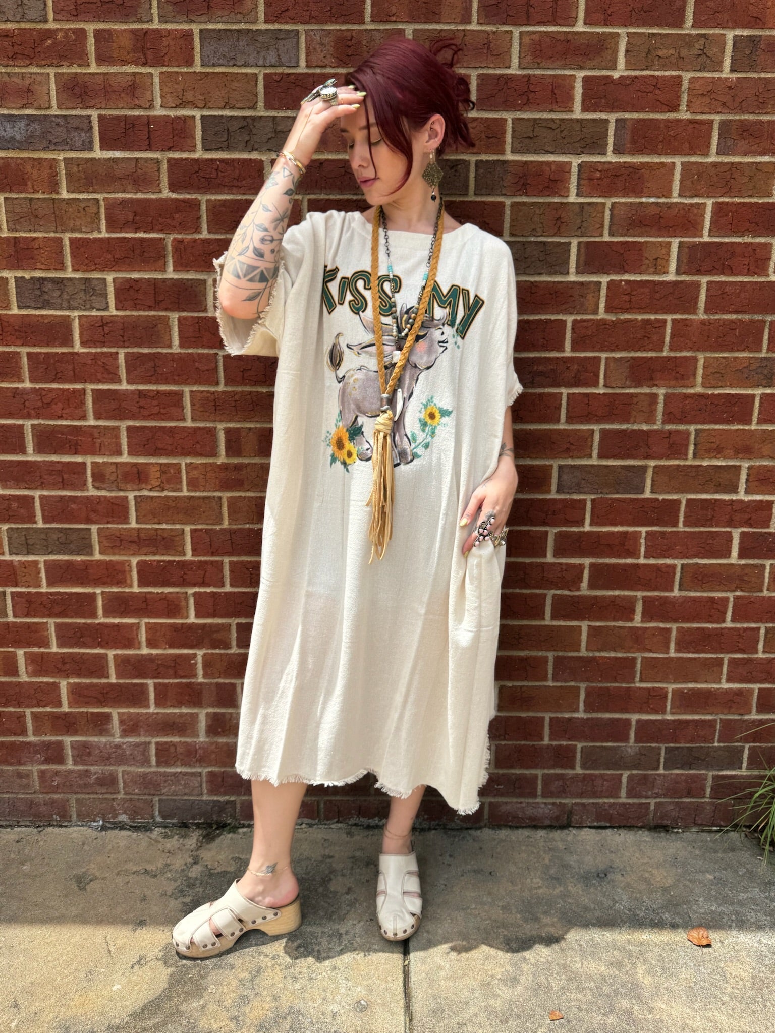 Kiss My (Donkey) Kaftan - ivyandlavyboutique LeParisPetit by I Love Linen