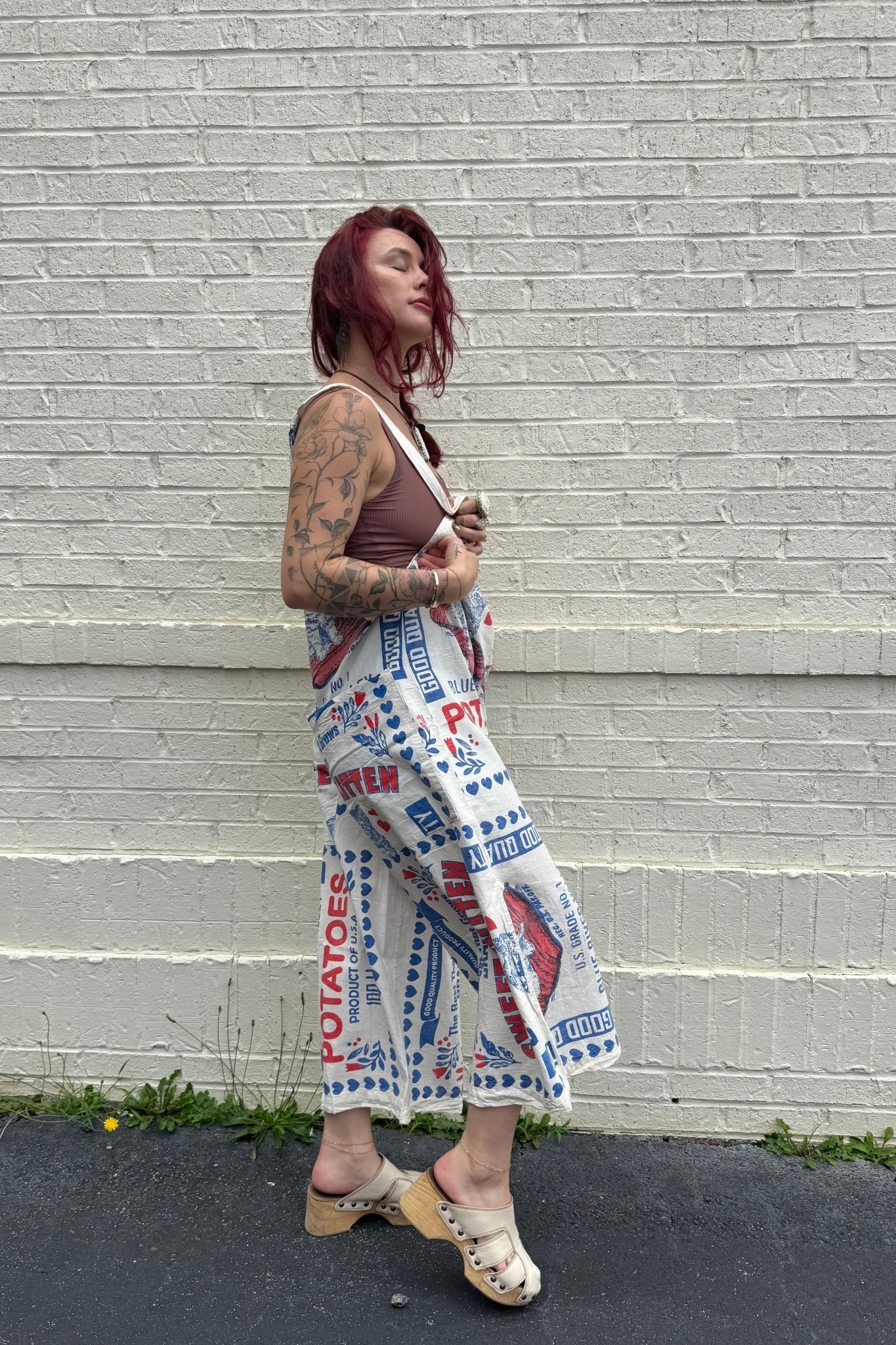 Kitty Jumpsuit Flour Sack - ivyandlavyboutique Kathmandu Imports