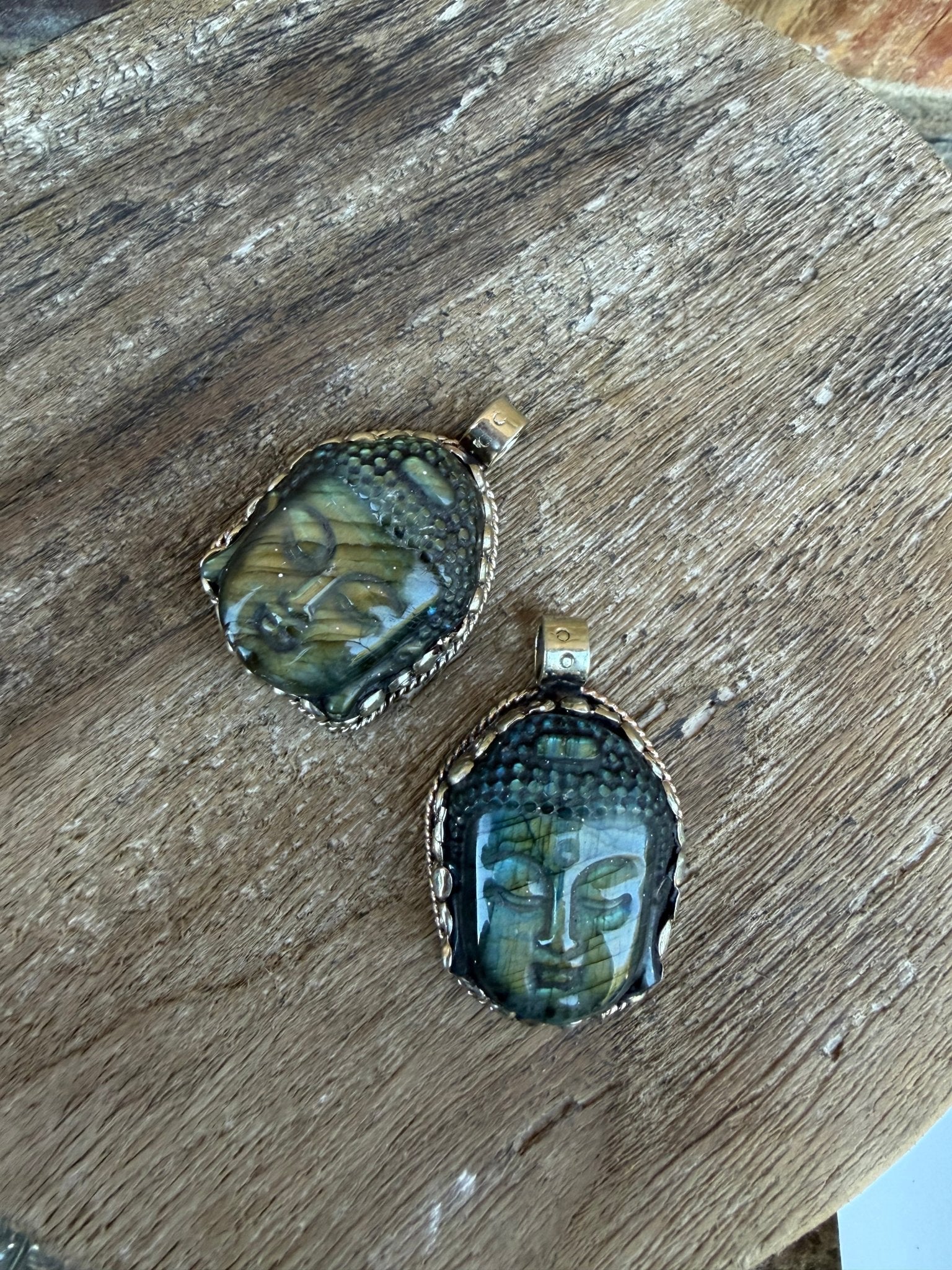 Laboradite Head Deity Pendant - ivyandlavyboutique ivyandlavyboutique