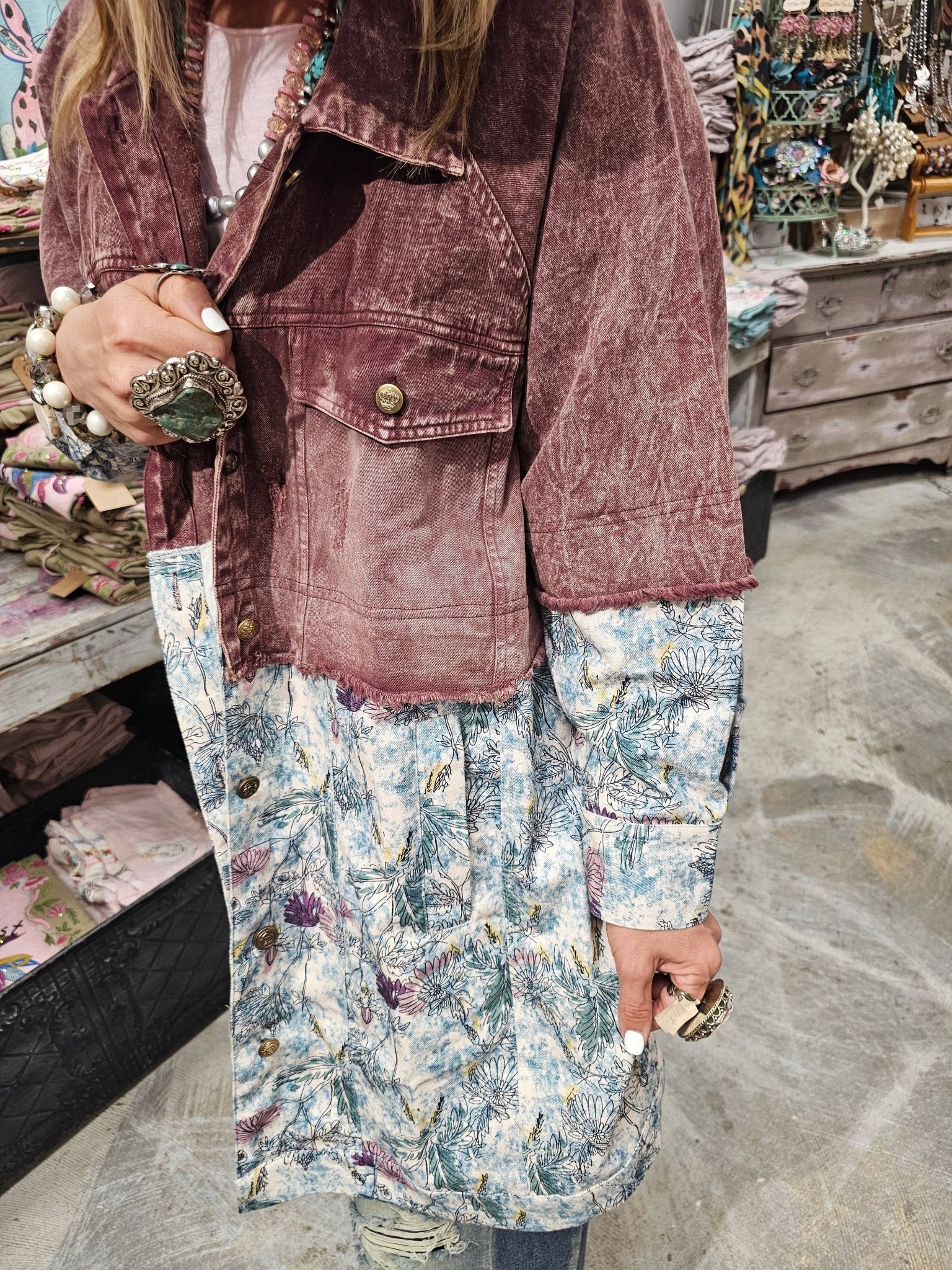 Lavender Outlaw Jacket - ivyandlavyboutique A Rare Bird Shop