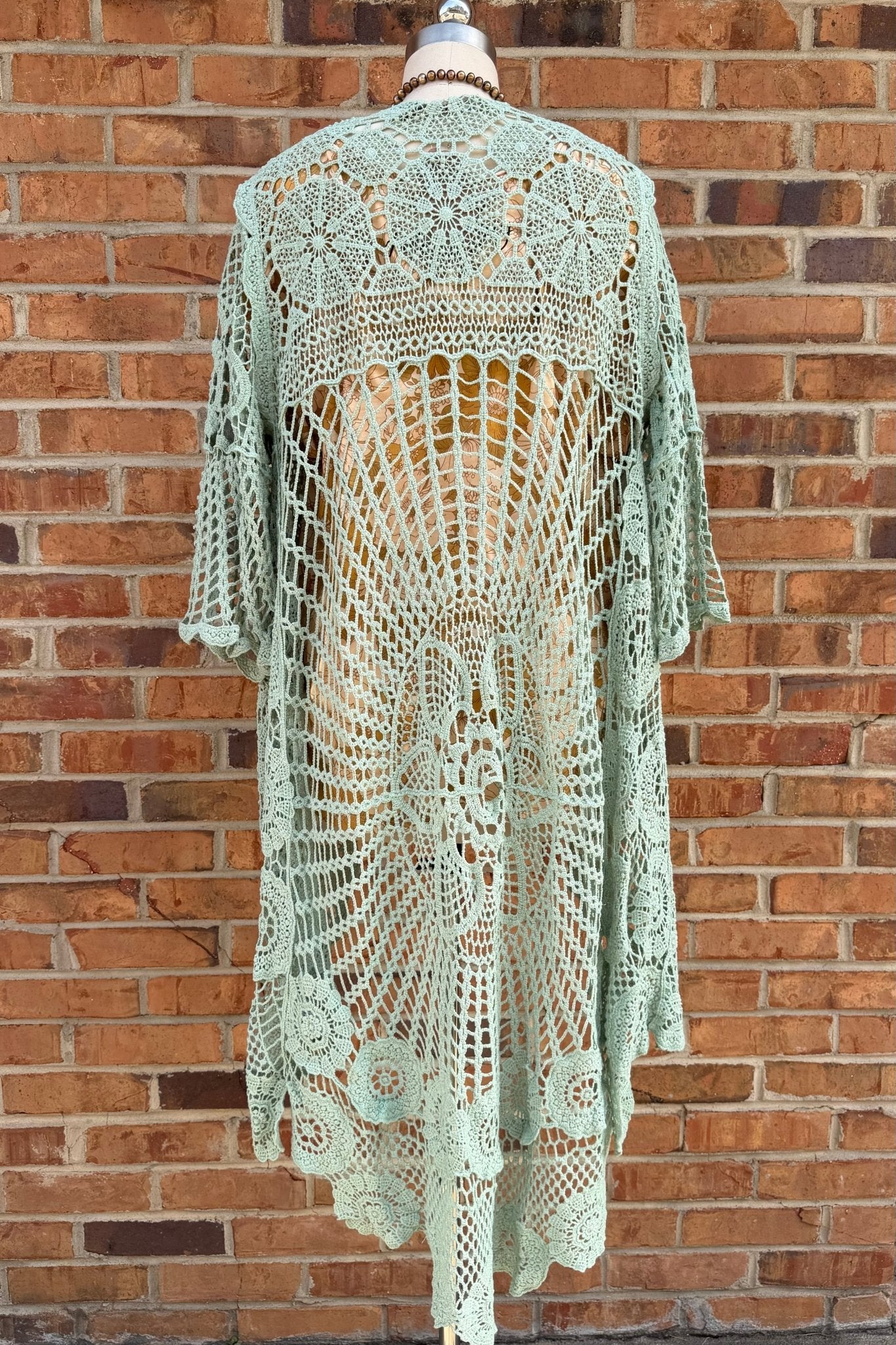 Layering Cardigan in Olive - ivyandlavyboutique Origami Apparel ~ Lace and Crochet inspired