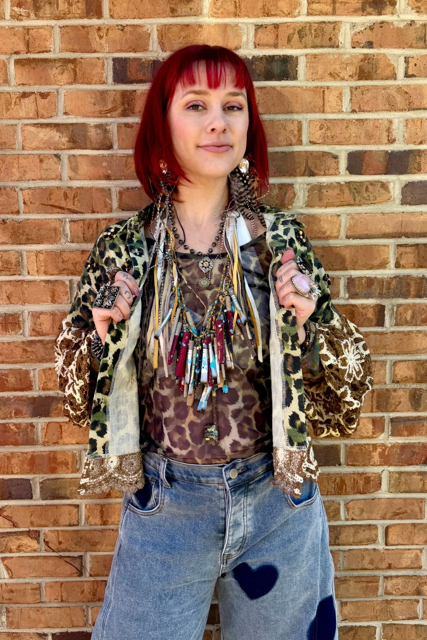 Leopard Garden Cropped Cardigan - ivyandlavyboutique A Rare Bird Shop