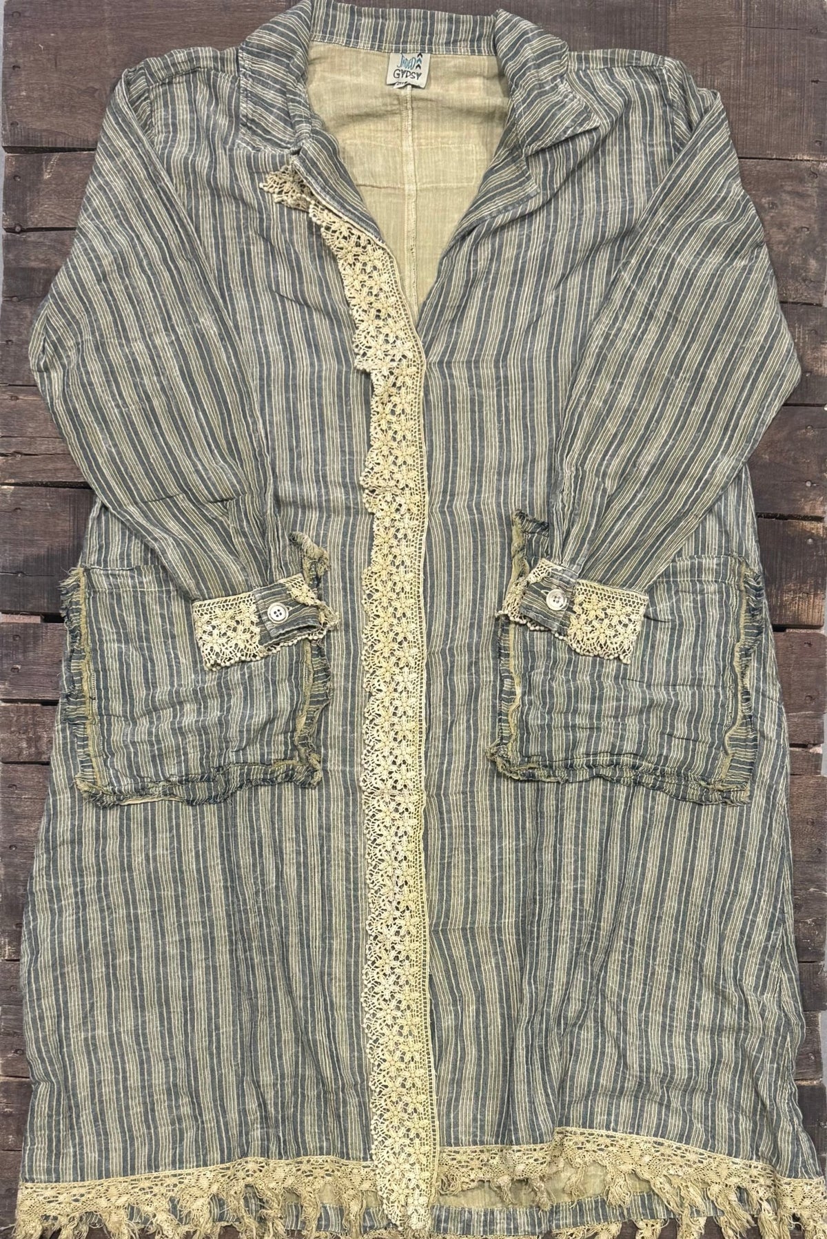 Lined Up Duster - ivyandlavyboutique Jaded Gypsy