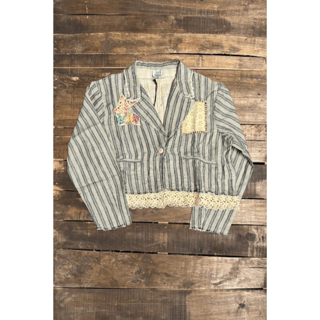 Lined Up Jacket - ivyandlavyboutique Jaded Gypsy