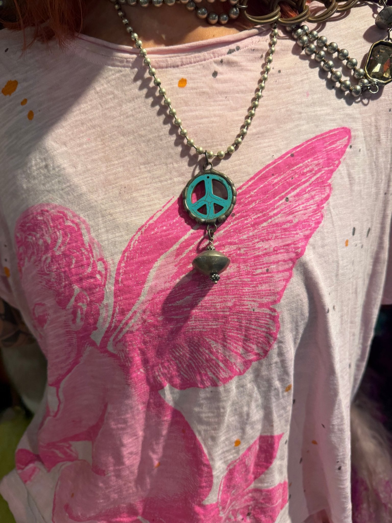 Little Peace Necklace - ivyandlavyboutique Art by Amy