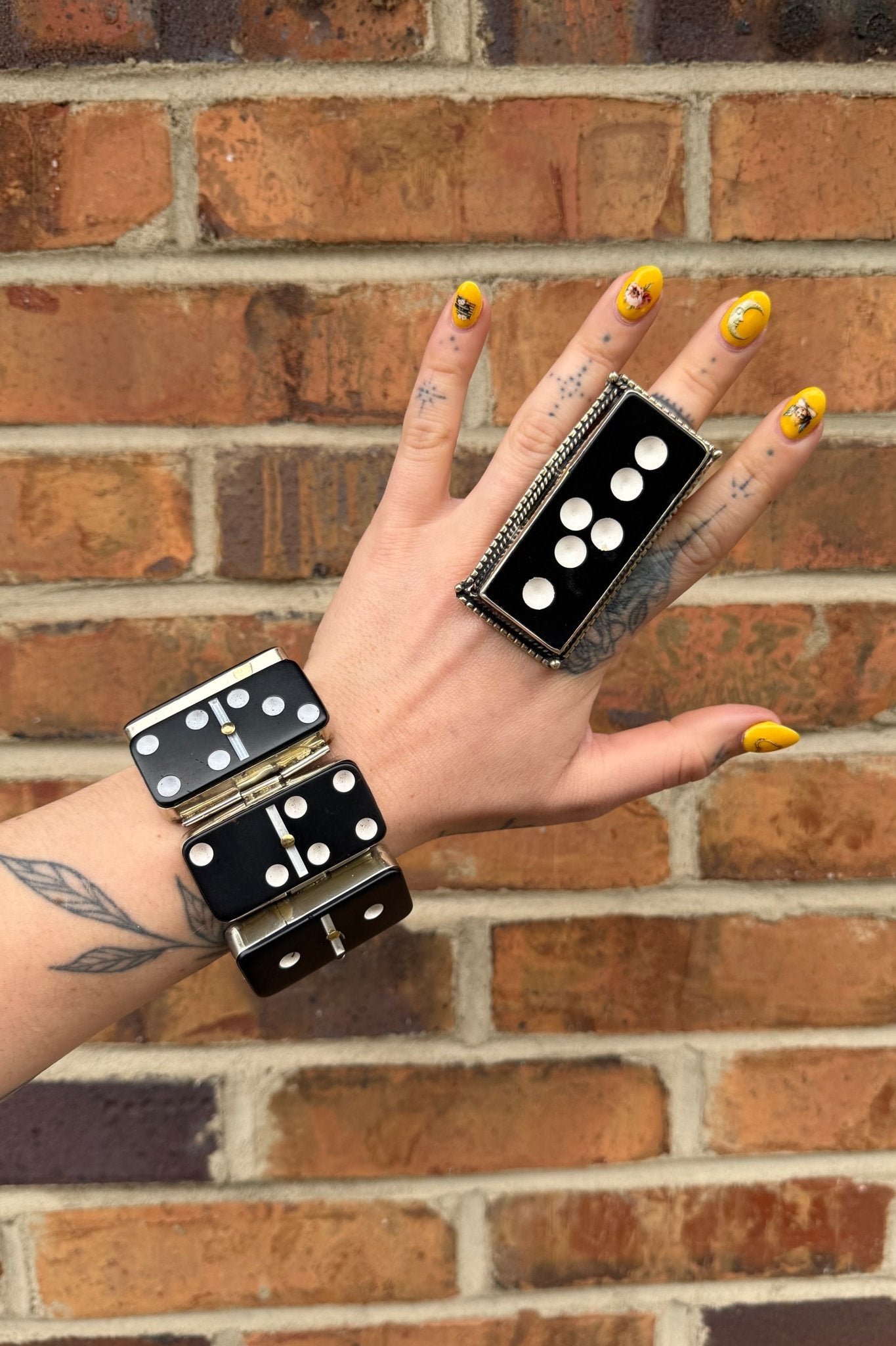Long Domino Ring - ivyandlavyboutique ivyandlavyboutique