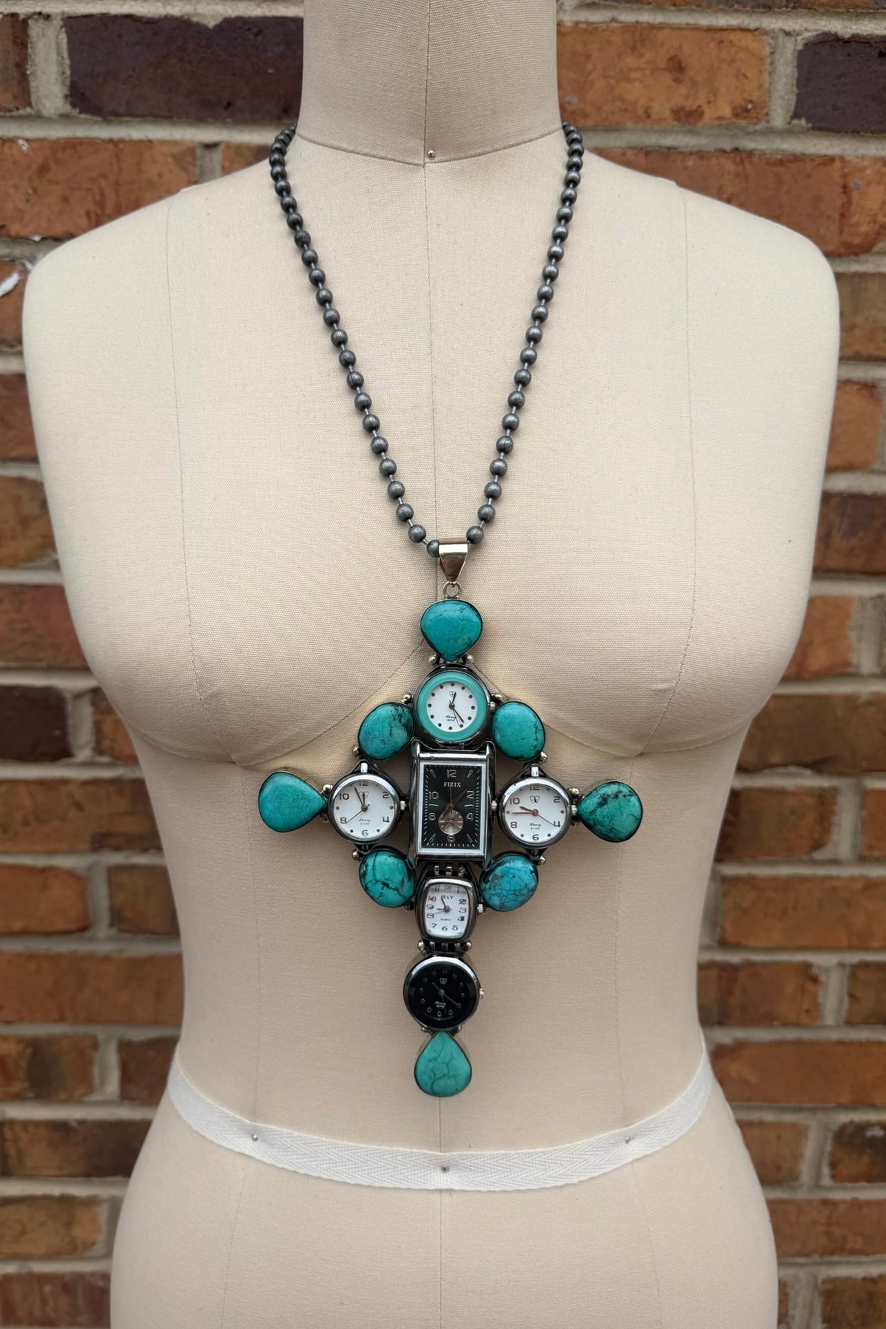 Lost Track Of Time Statement Necklace - ivyandlavyboutique ivyandlavyboutique