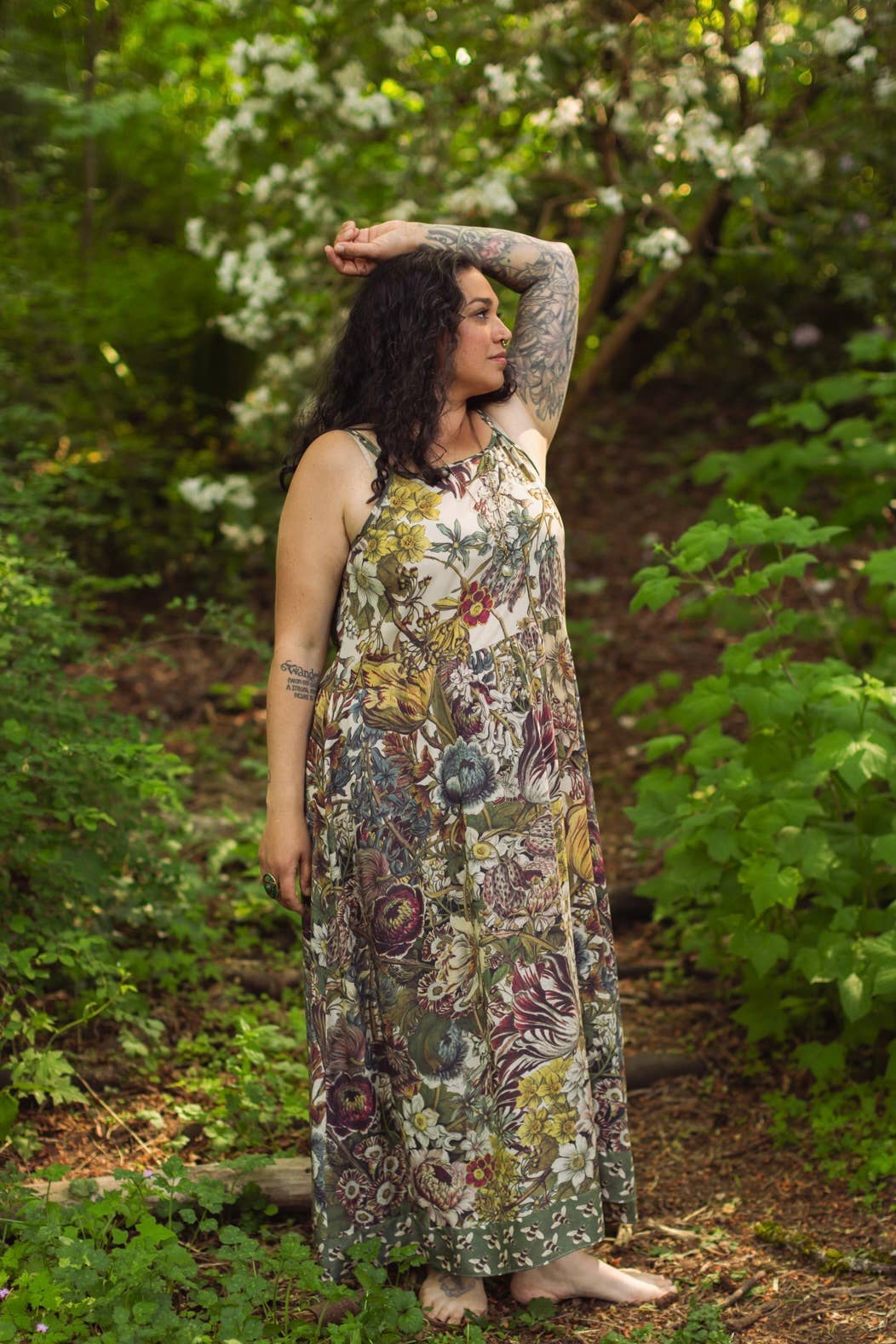 Love Grows Wild Bohéme Slip Dress With Bees - ivyandlavyboutique Market of Stars