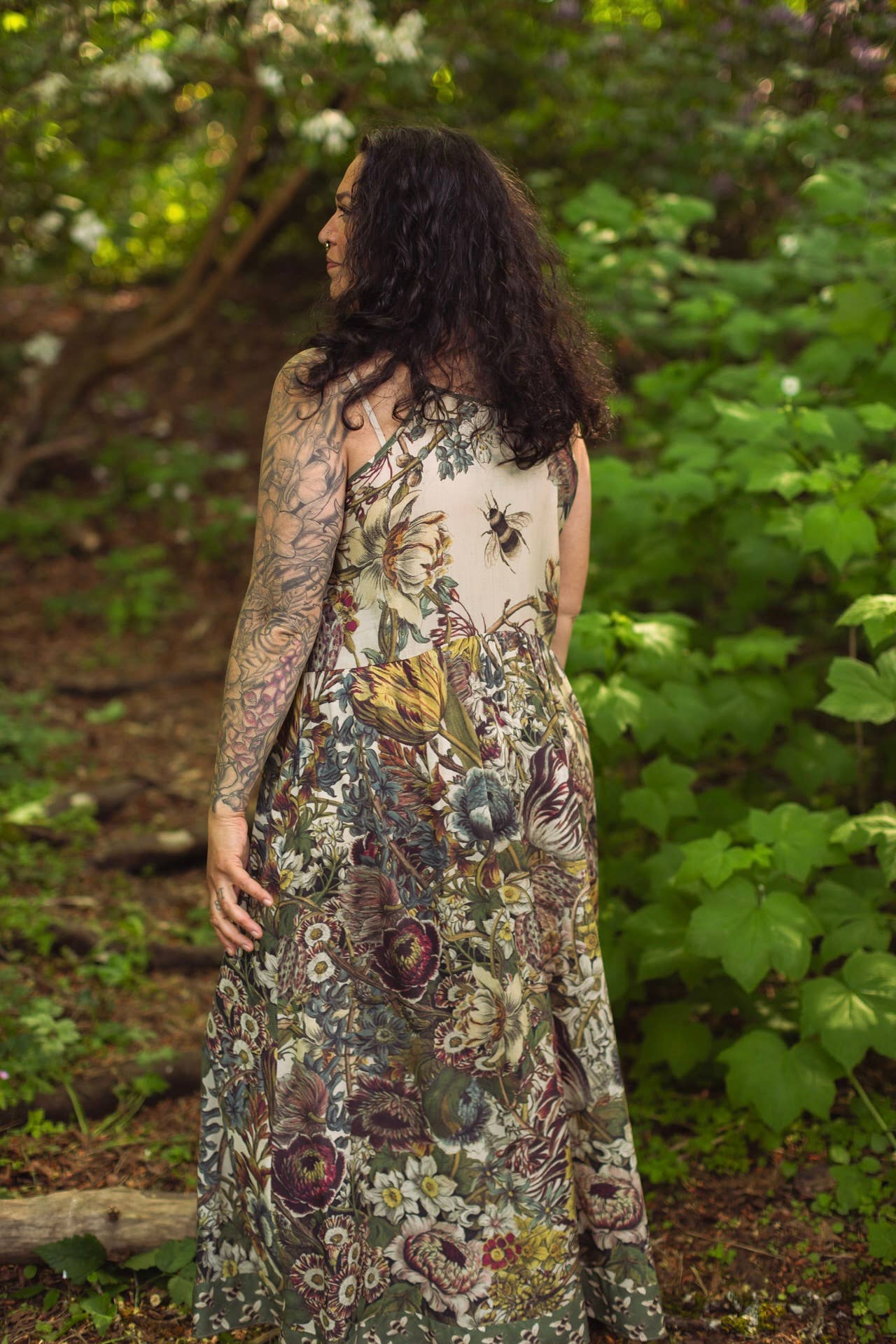 Love Grows Wild Bohéme Slip Dress With Bees - ivyandlavyboutique Market of Stars
