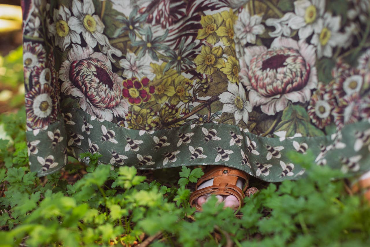 Love Grows Wild Bohéme Slip Dress With Bees - ivyandlavyboutique Market of Stars