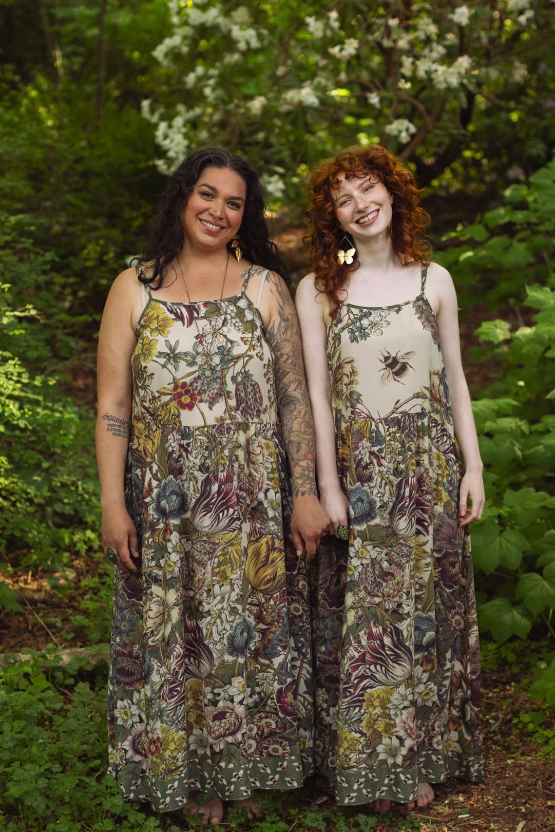 Love Grows Wild Bohéme Slip Dress With Bees - ivyandlavyboutique Market of Stars