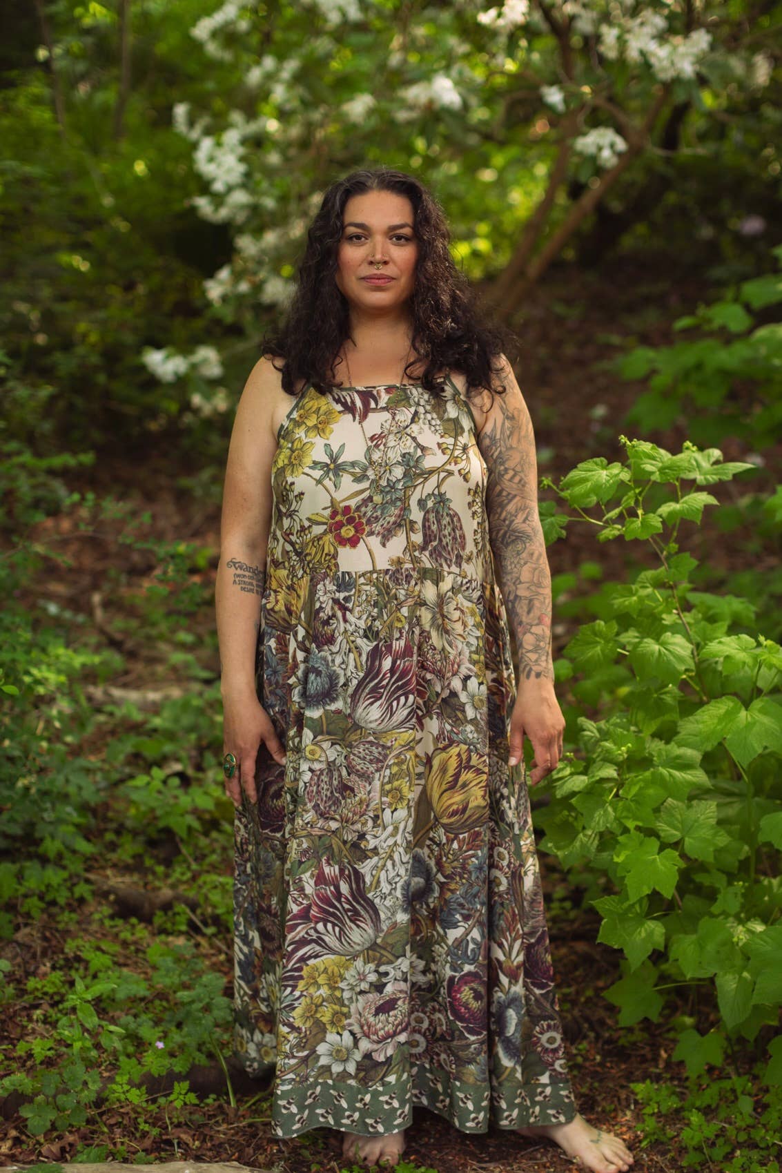 Love Grows Wild Bohéme Slip Dress With Bees - ivyandlavyboutique Market of Stars