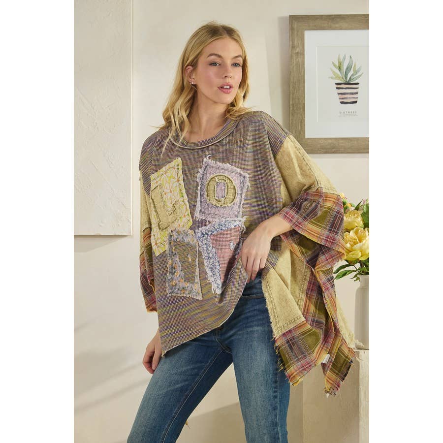 LOVE PATCHWORK in Olive - ivyandlavyboutique Oli&Hali