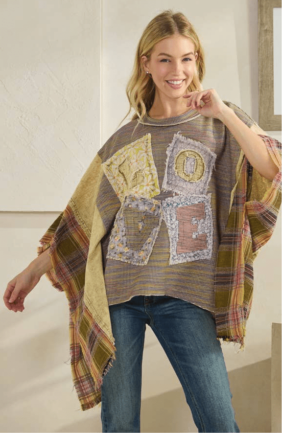 LOVE PATCHWORK in Olive - ivyandlavyboutique Oli&Hali