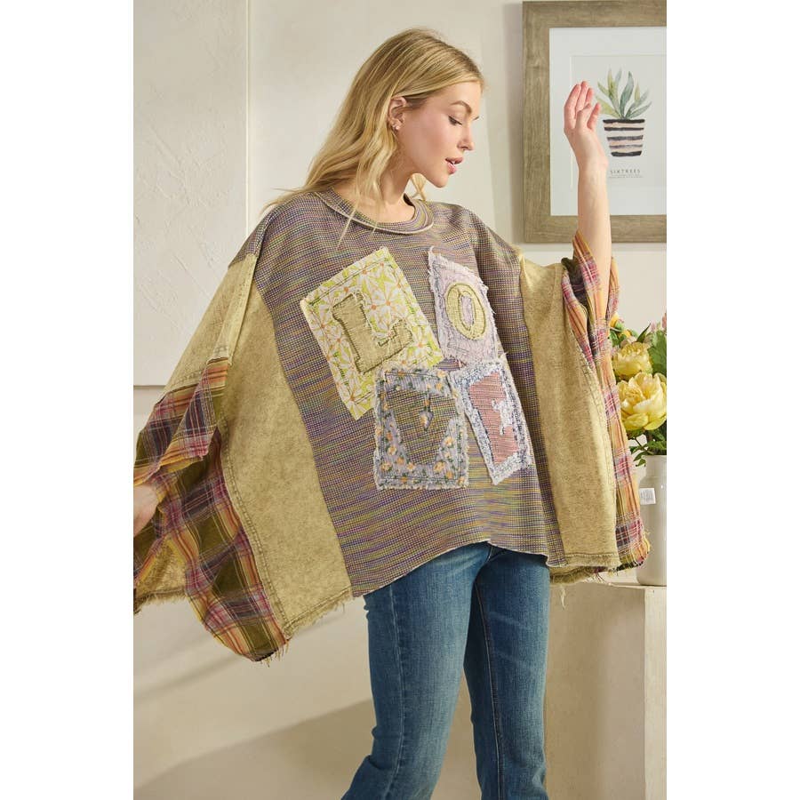 LOVE PATCHWORK in Olive - ivyandlavyboutique Oli&Hali