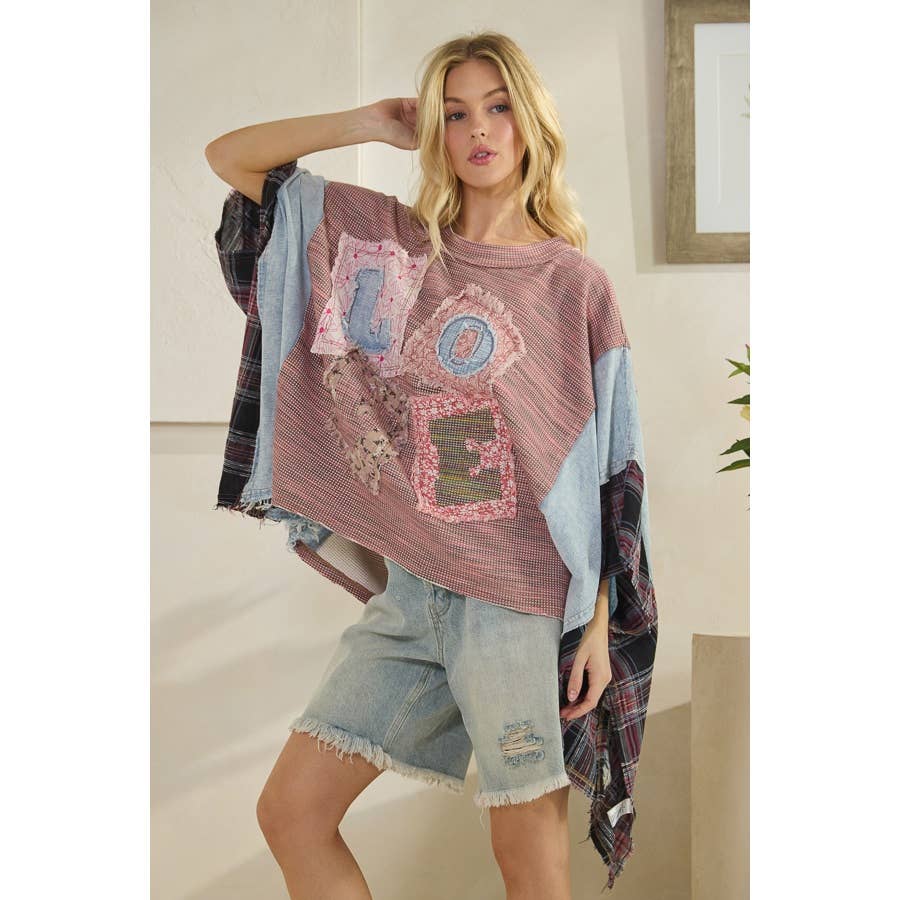 LOVE PATCHWORK in Pink - ivyandlavyboutique Oli&Hali