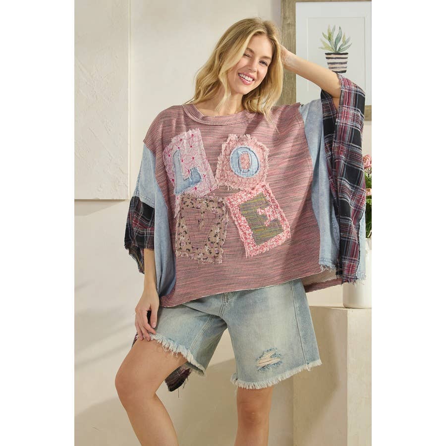 LOVE PATCHWORK in Pink - ivyandlavyboutique Oli&Hali