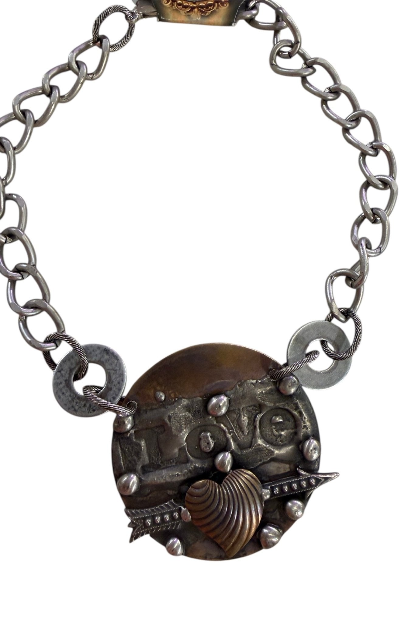 Love w/ Arrow Necklace - ivyandlavyboutique Art by Amy