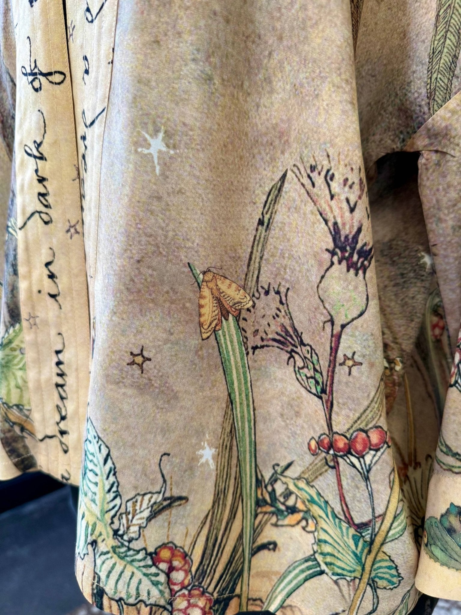 Lovelight Pixie Cropped Kimono w/ woodland swallow & stars - ivyandlavyboutique Market of Stars (USA)