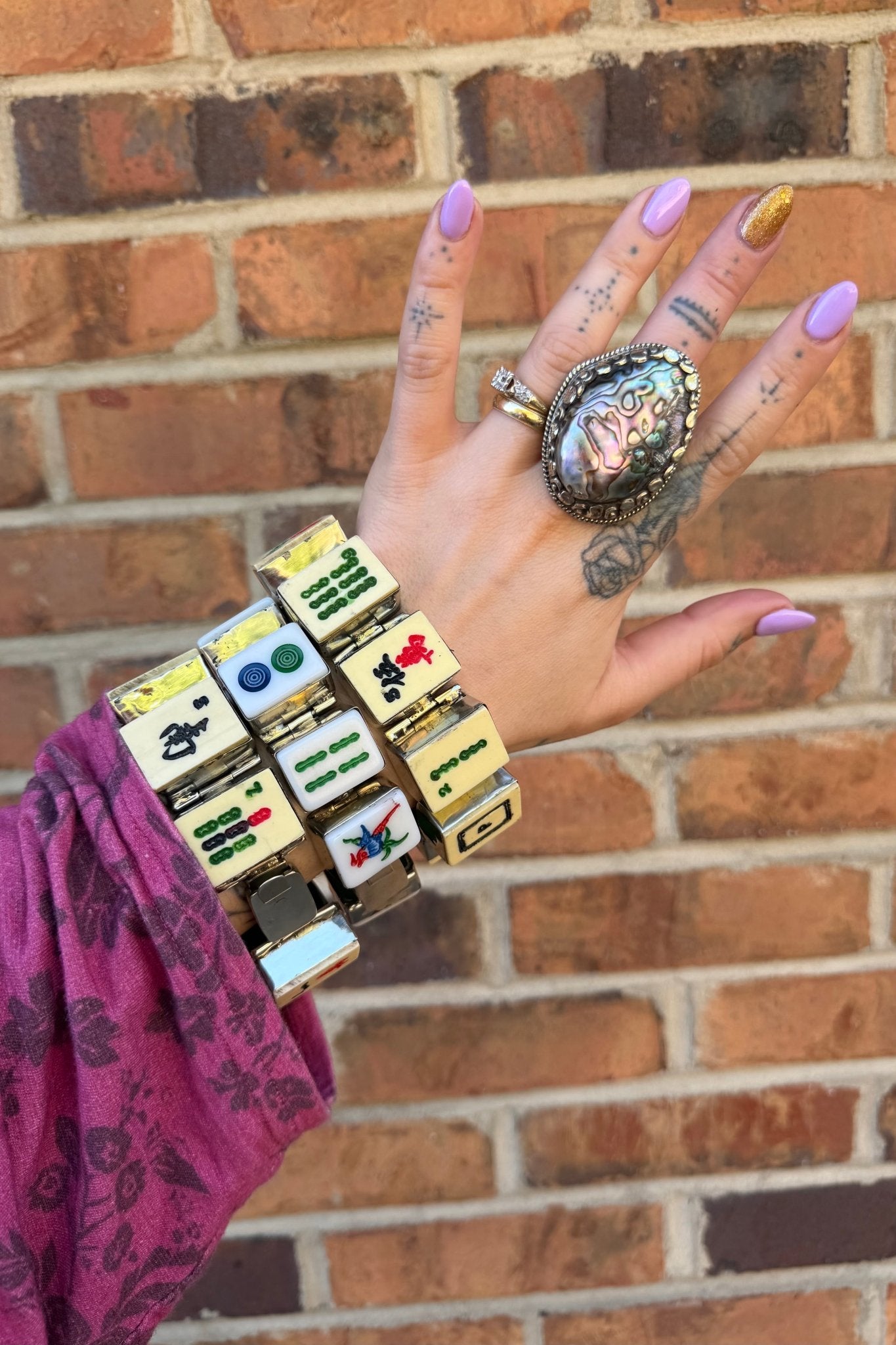 Mahjong Tiles Bracelet - ivyandlavyboutique ivyandlavyboutique