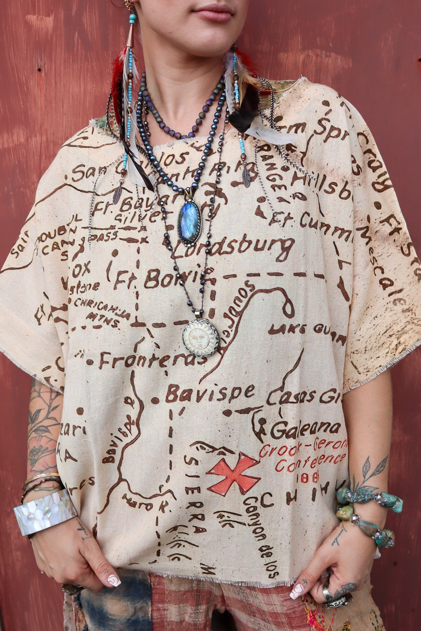 Mapped Out Hi - Lo Tunic with - ivyandlavyboutique I LOVE LINEN