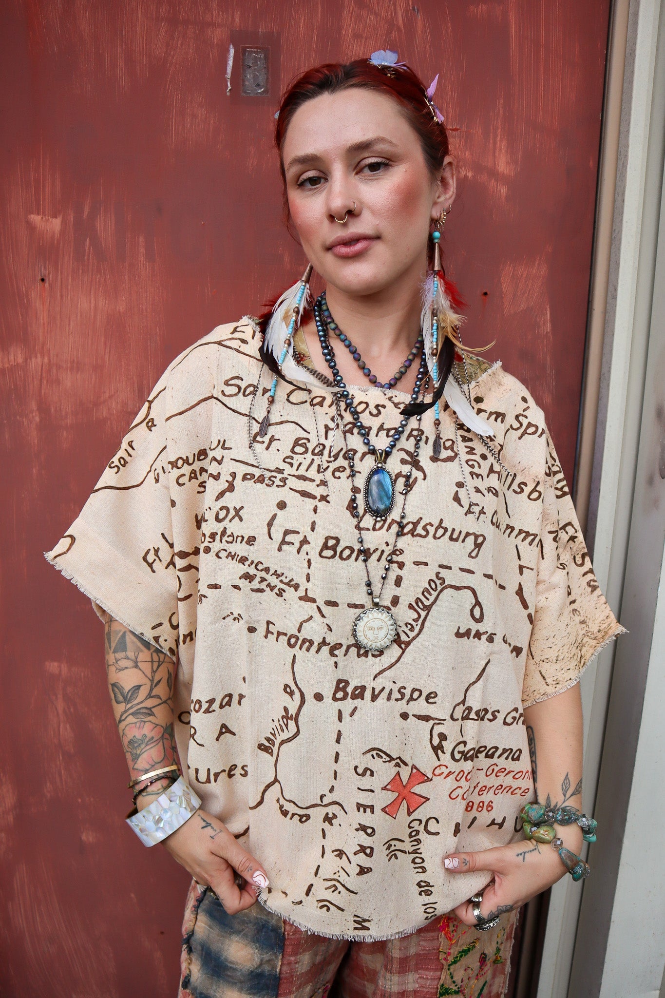 Mapped Out Hi - Lo Tunic with - ivyandlavyboutique I LOVE LINEN