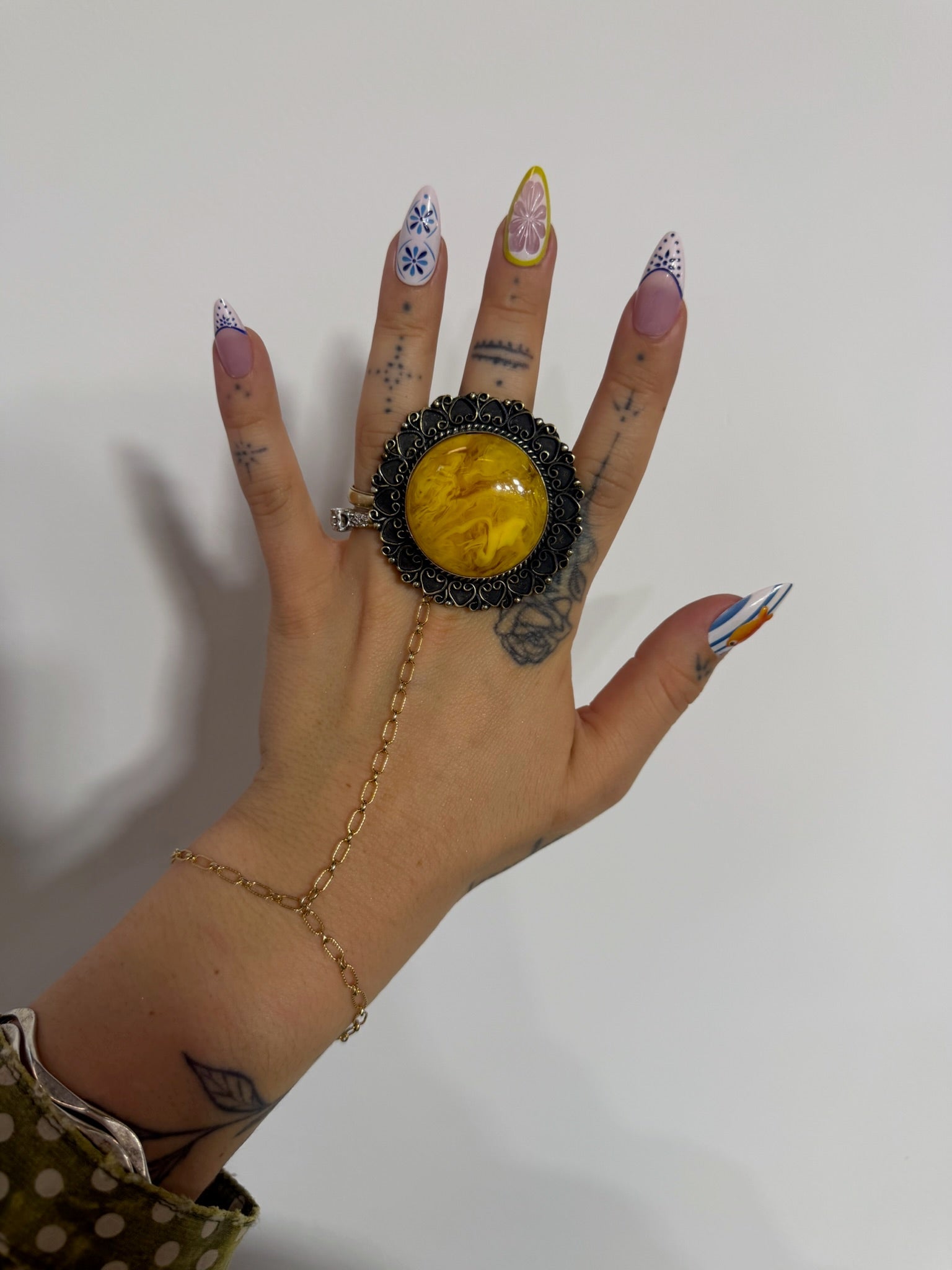 Marbled Sun Ring - ivyandlavyboutique ivyandlavyboutique